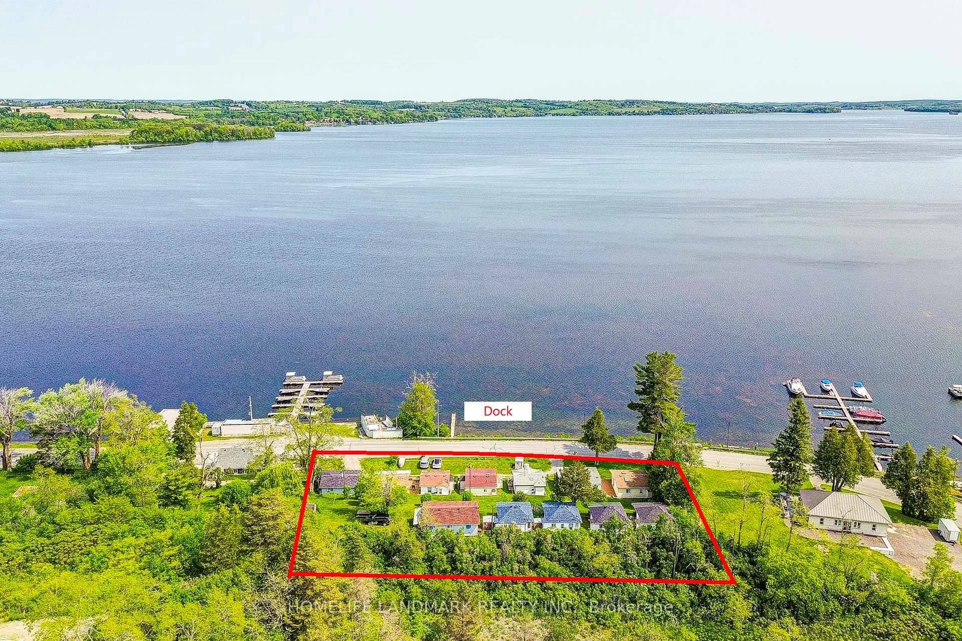 A pic from outside/outdoor area/front of a property/back of a property/a pic from drone, water/lake/river/ocean view for 5026 Rice Lake Dr, Hamilton Township Ontario K0L 1E0