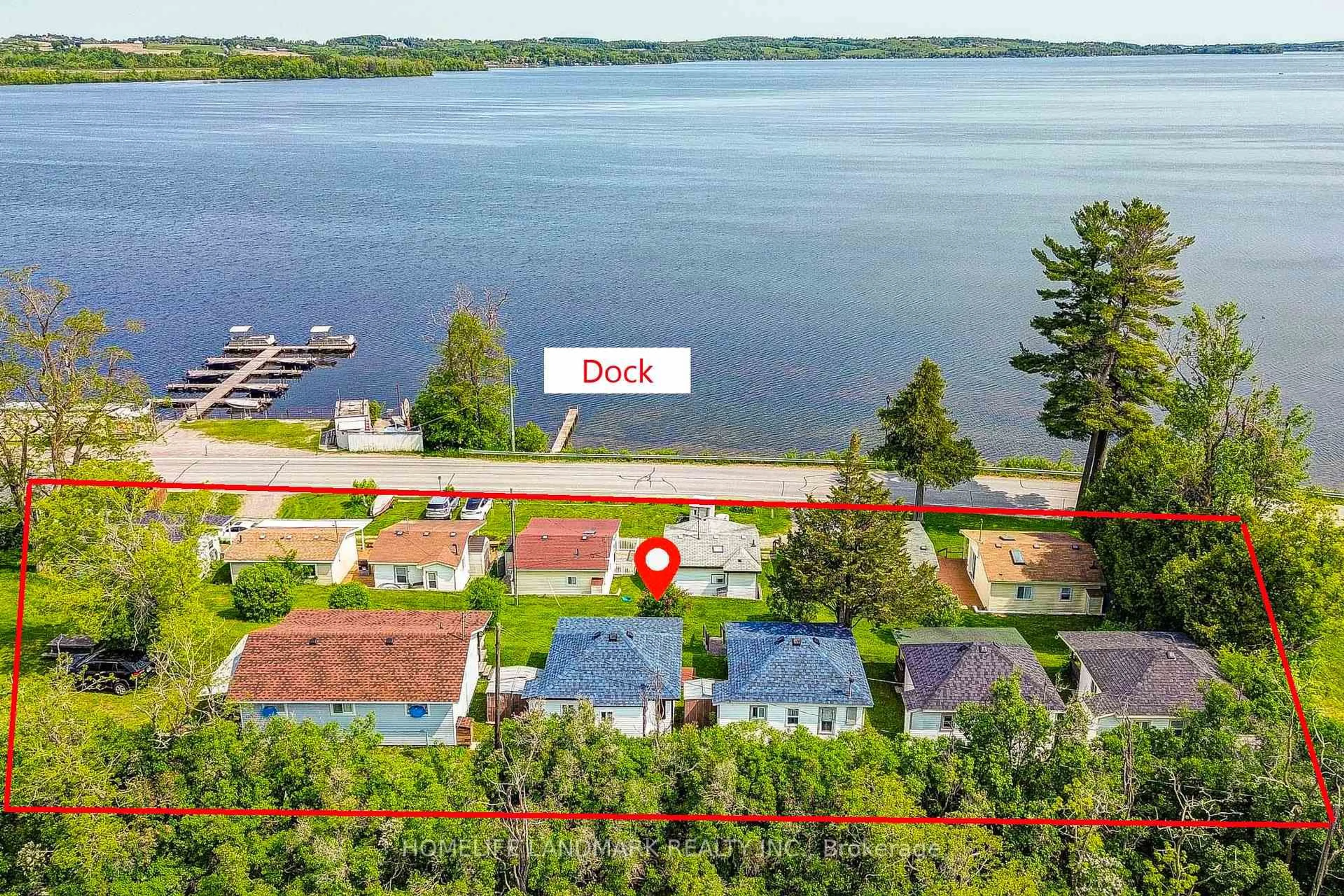 A pic from outside/outdoor area/front of a property/back of a property/a pic from drone, water/lake/river/ocean view for 5026 Rice Lake Dr, Hamilton Township Ontario K0L 1E0