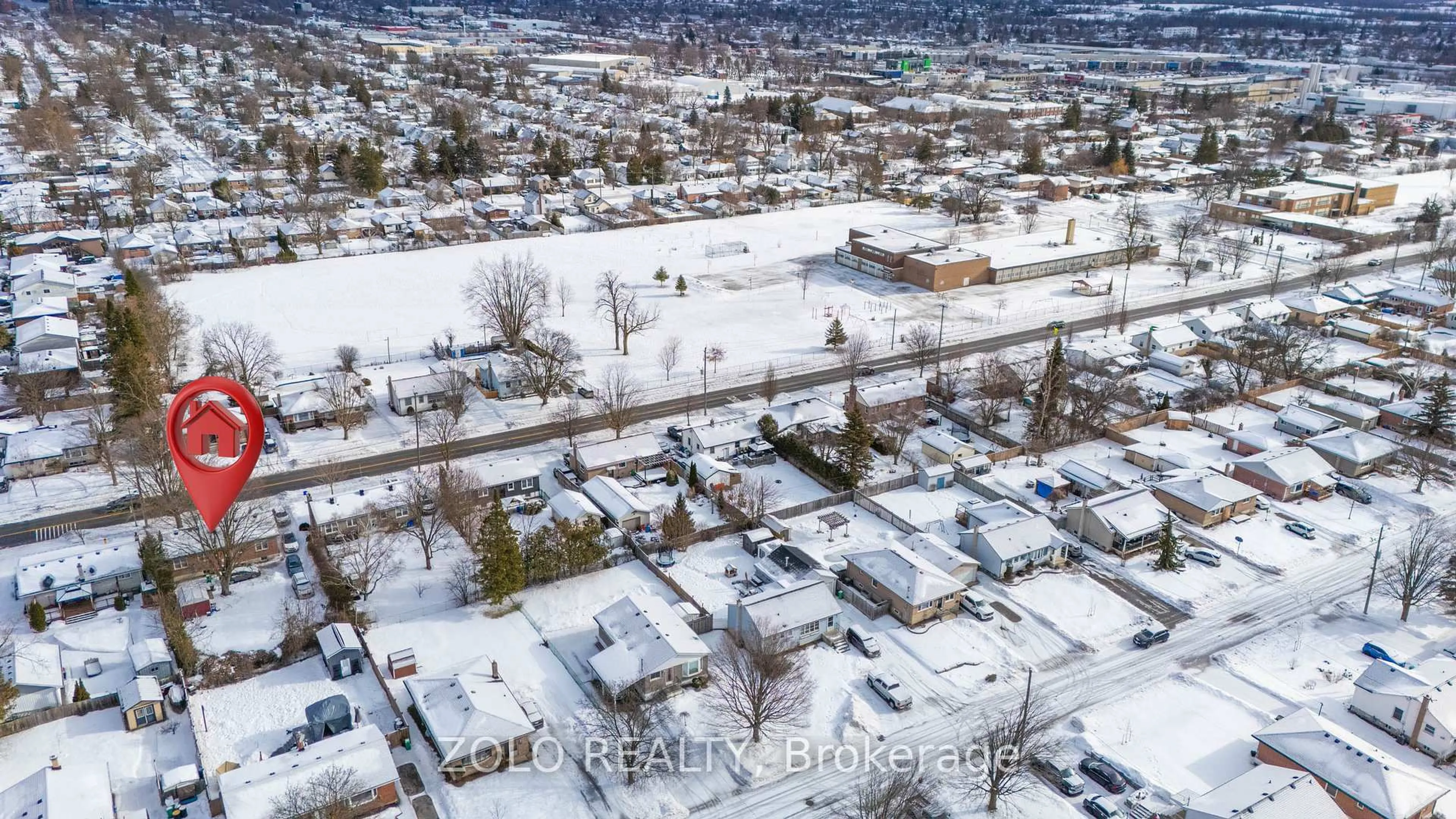 A pic from outside/outdoor area/front of a property/back of a property/a pic from drone, street for 133 Goodfellow Rd, Peterborough Ontario K9J 5W9