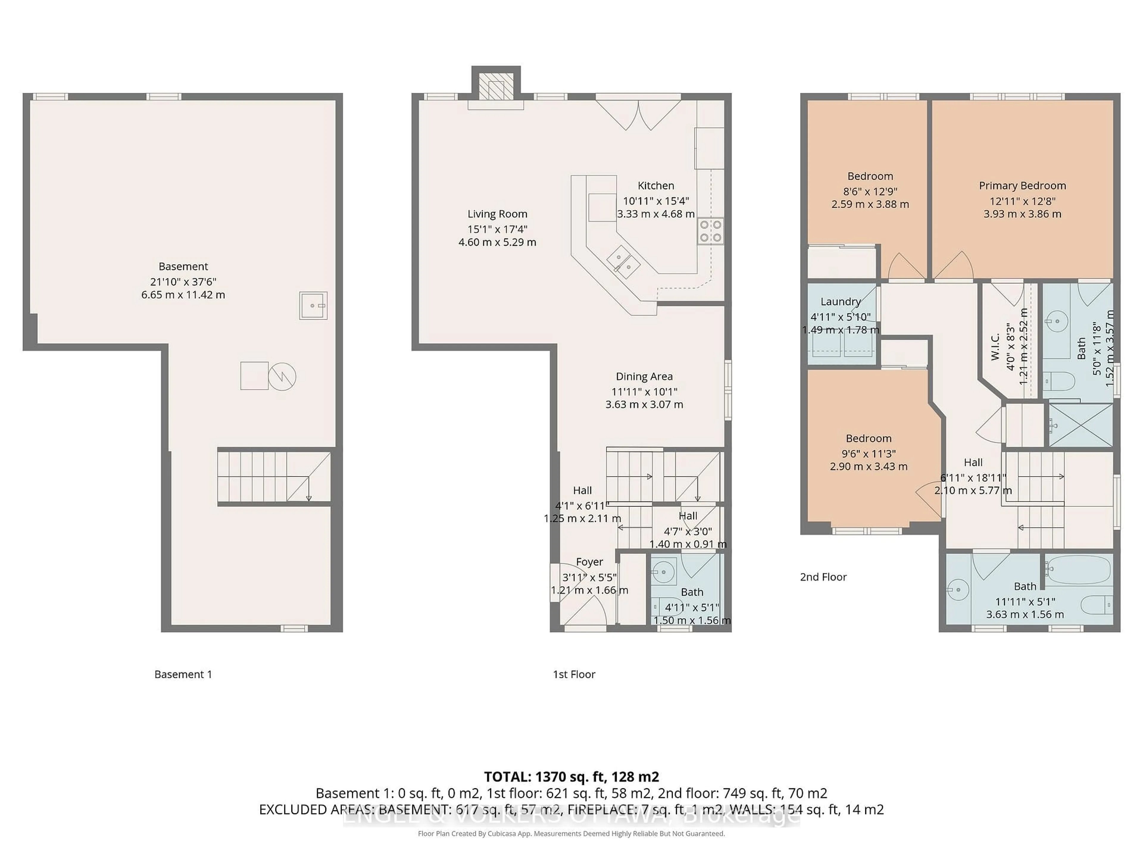 Floor plan for 719 Maloja Way, Ottawa Ontario K2S 0N6