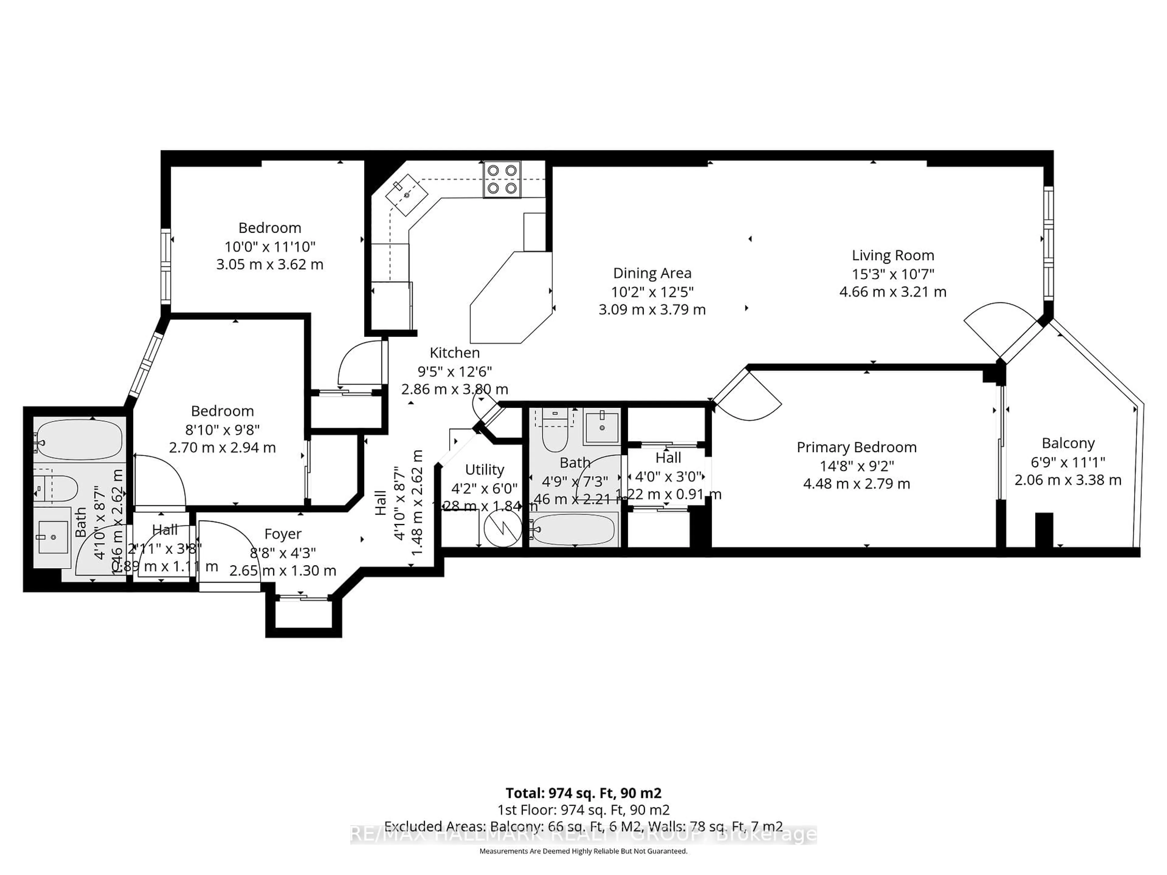 Floor plan for 540 Cambridge St #211, Ottawa Ontario K1S 5M7