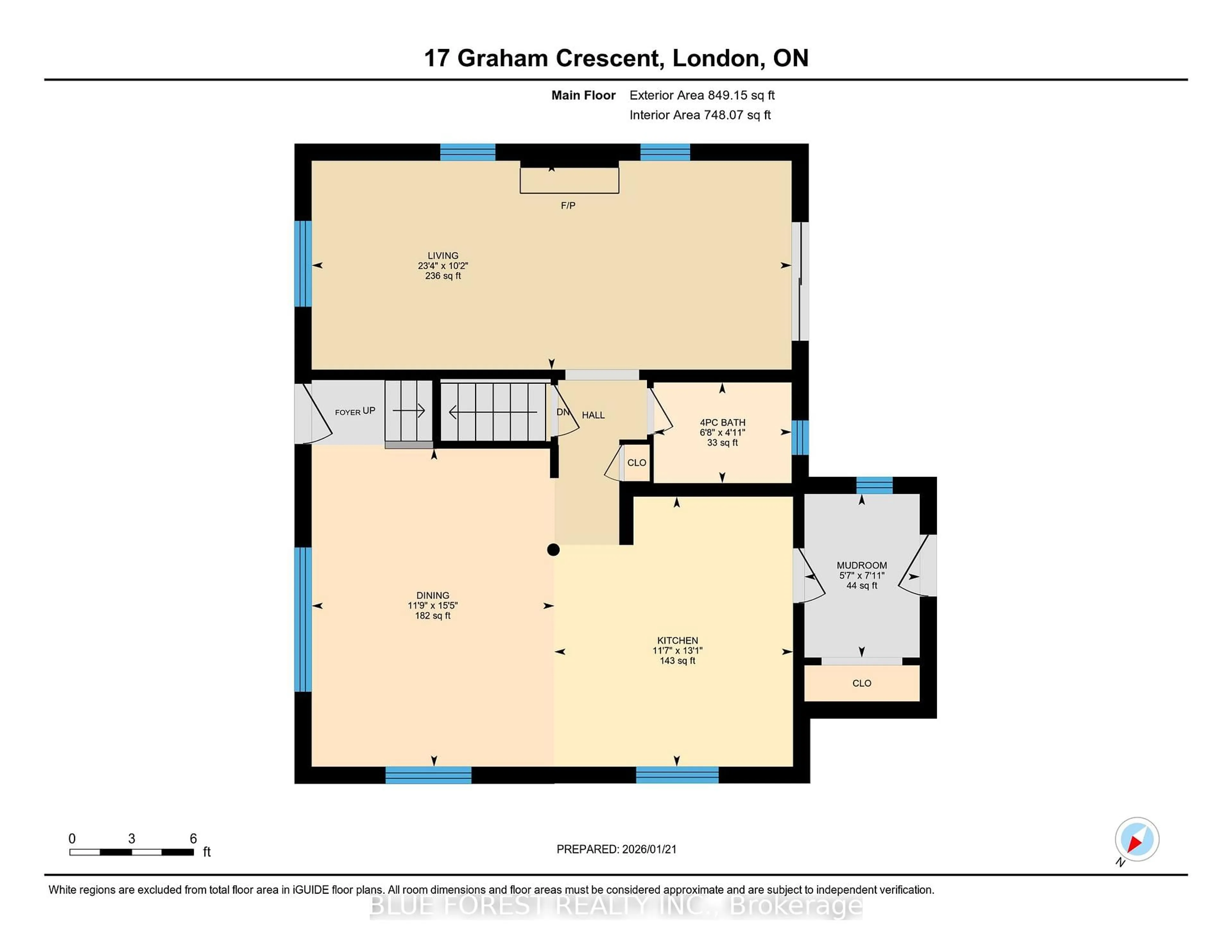 Floor plan for 17 Graham Cres, London East Ontario N5W 4L7