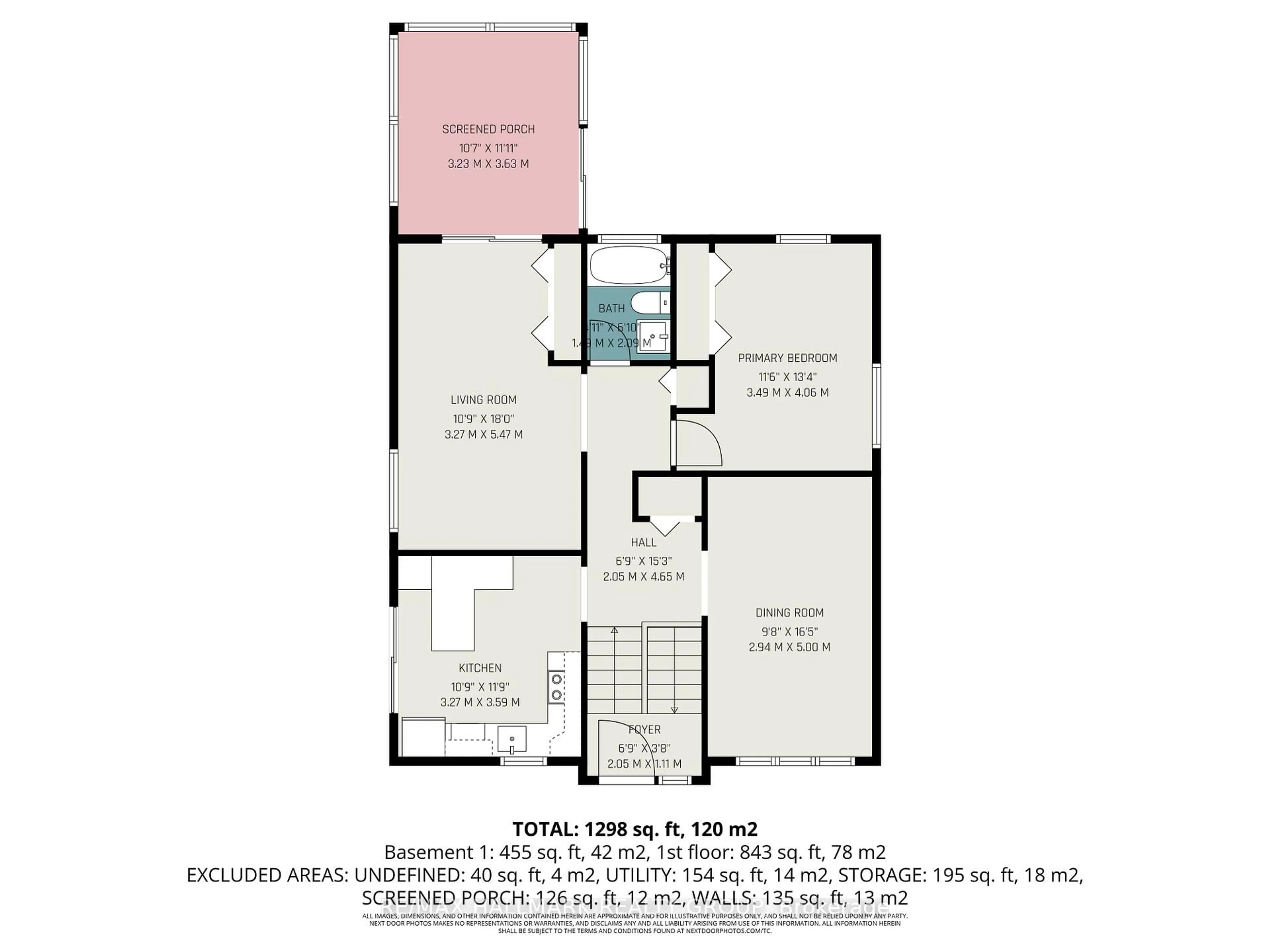 Floor plan for 1044 Adley Rd, Ottawa Ontario K1J 8B9