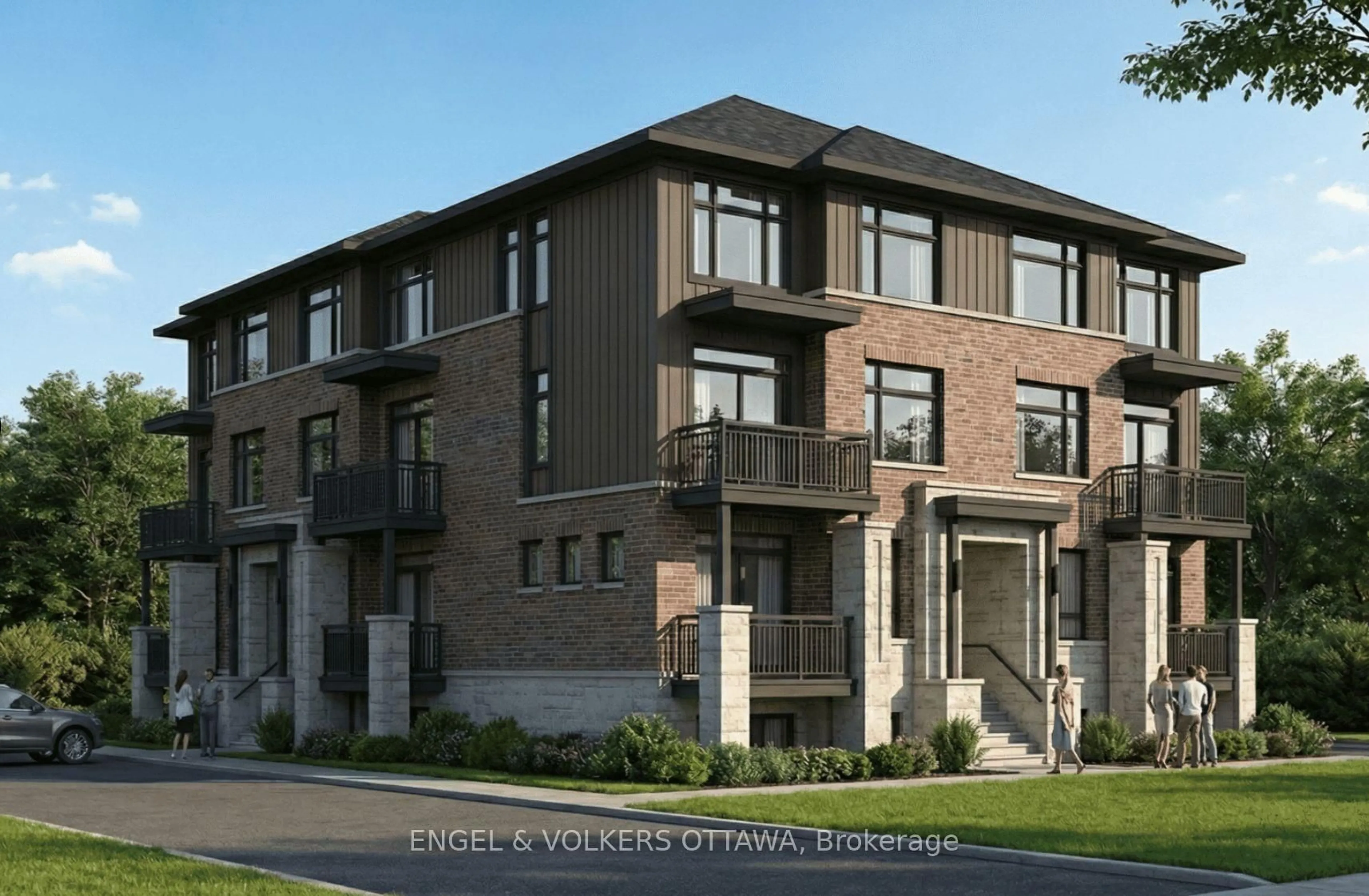 Home with brick exterior material, unknown for 1063 Cedar Creek Dr #H, Ottawa Ontario K1T 0B3