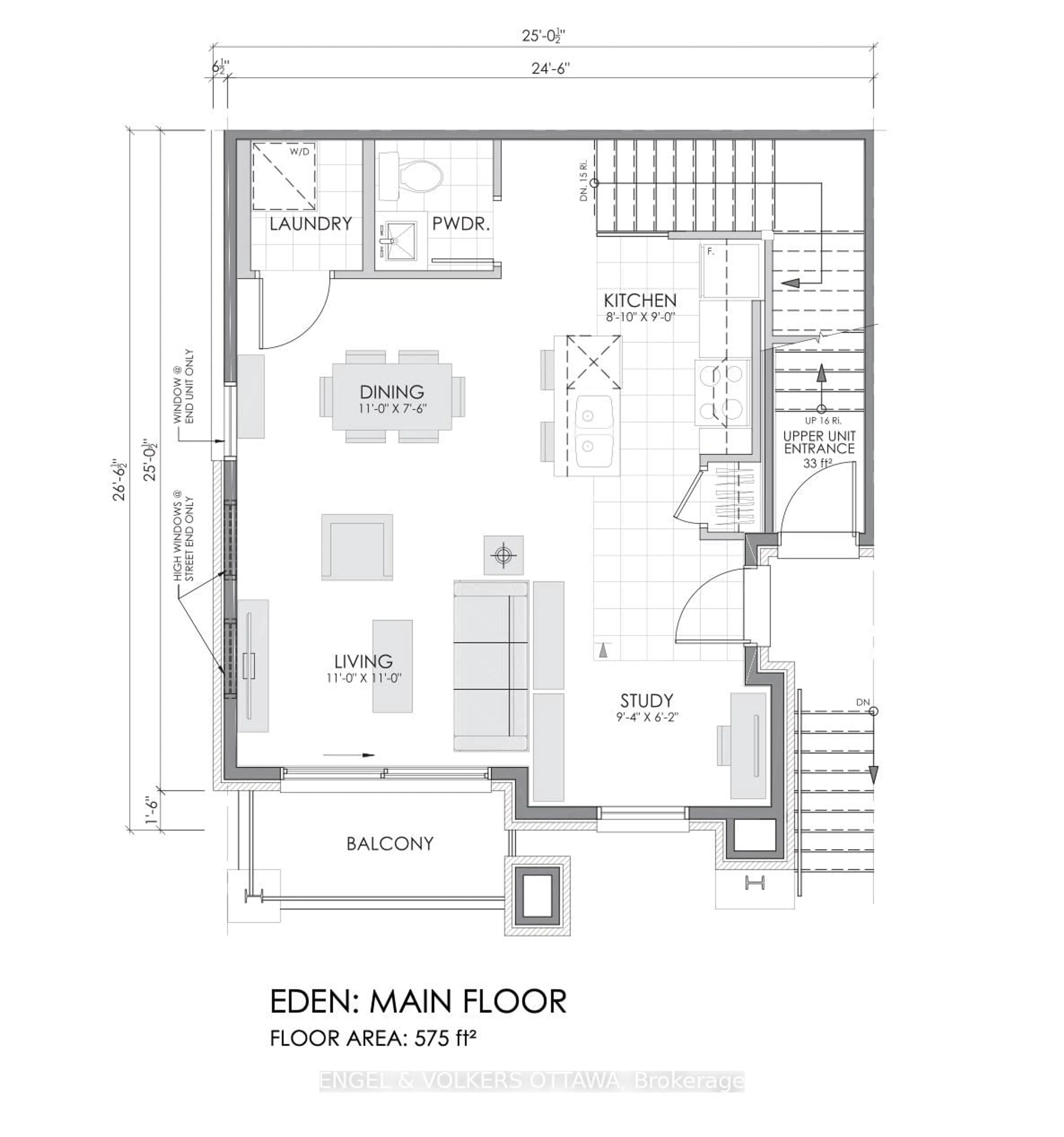 Floor plan for 1063 Cedar Creek Dr #H, Ottawa Ontario K1T 0B3