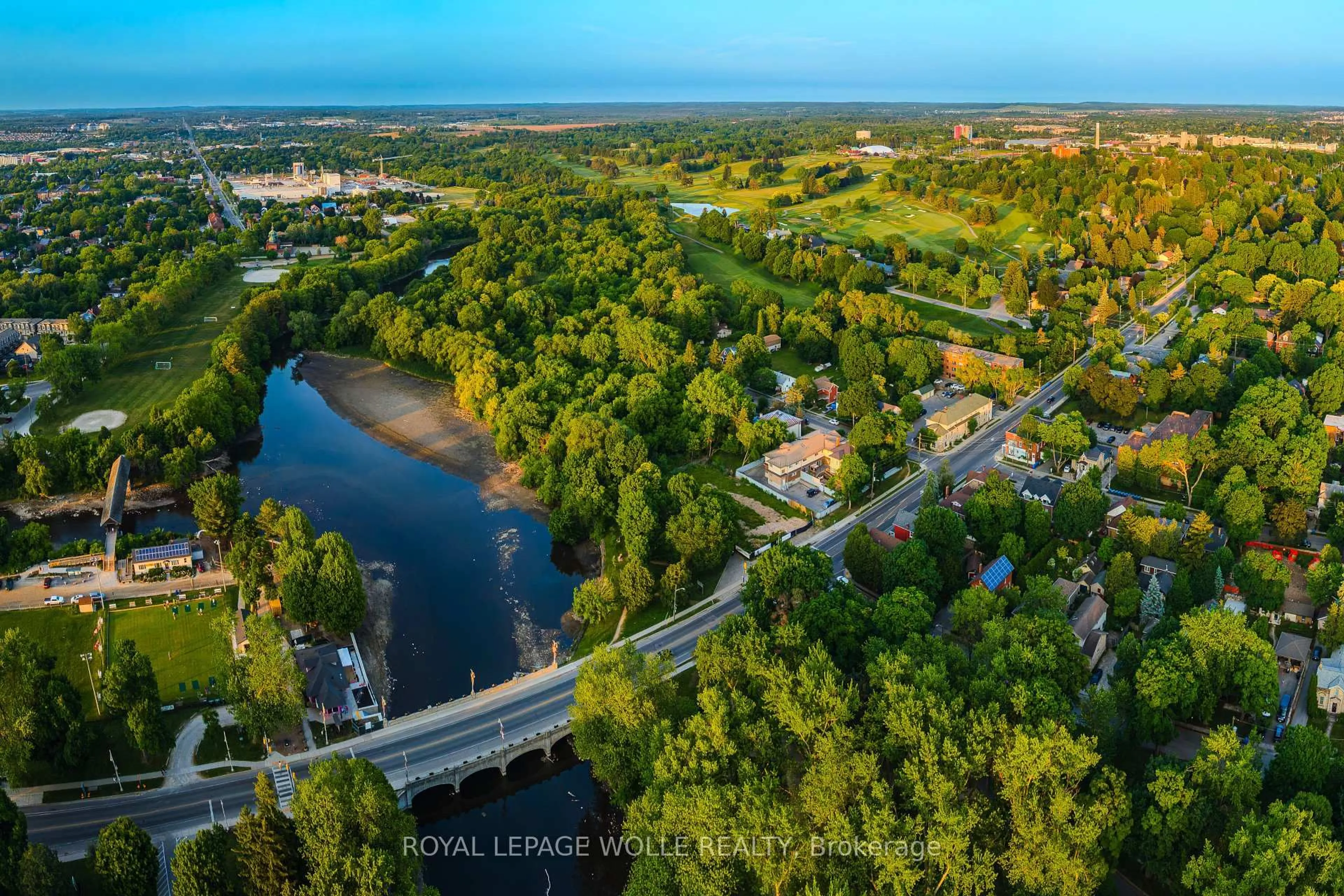A pic from outside/outdoor area/front of a property/back of a property/a pic from drone, water/lake/river/ocean view for 180 Gordon St #7, Guelph Ontario N1G 1X1
