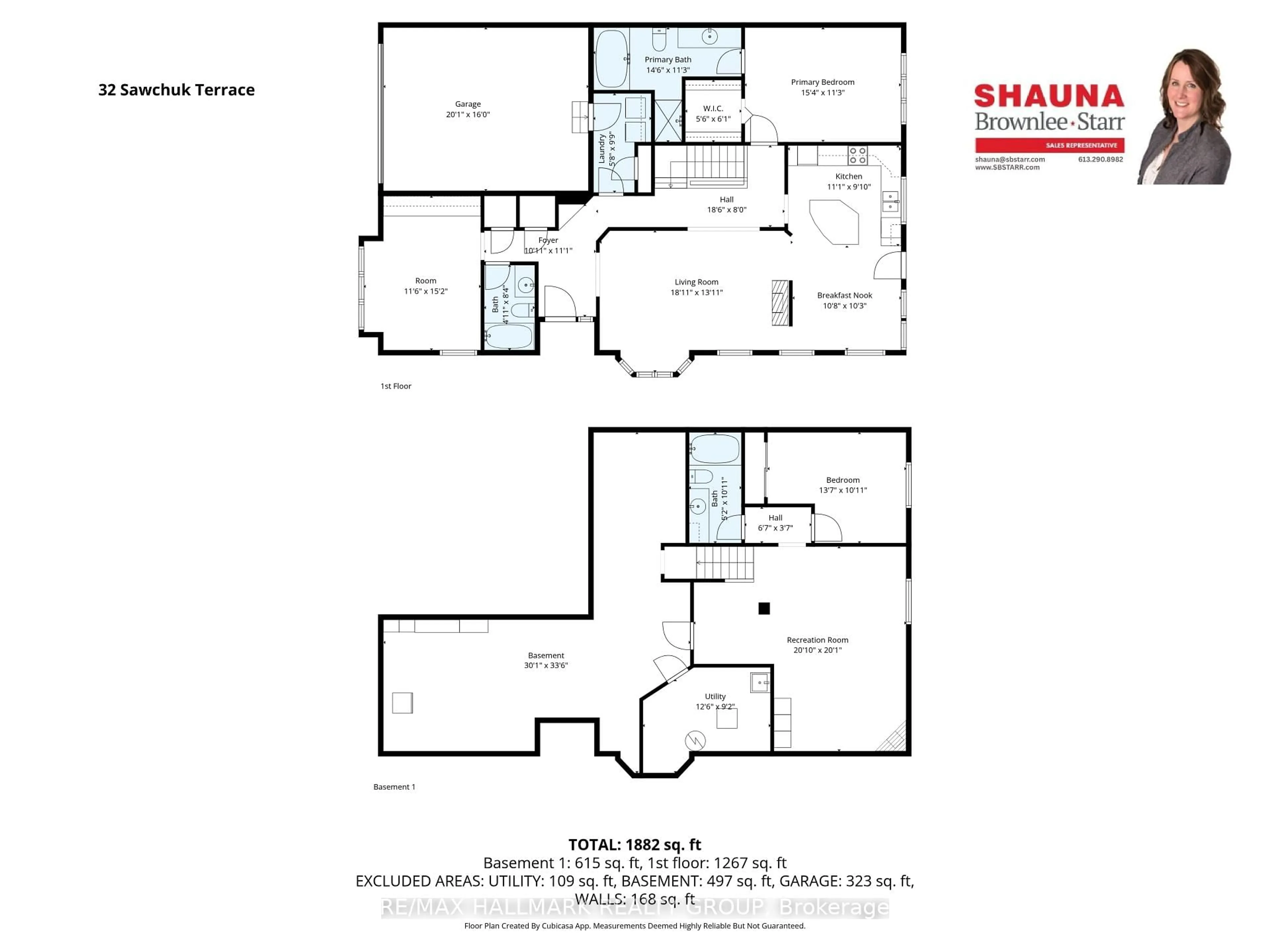 Floor plan for 32 Sawchuk Terr, Ottawa Ontario K2K 3H1