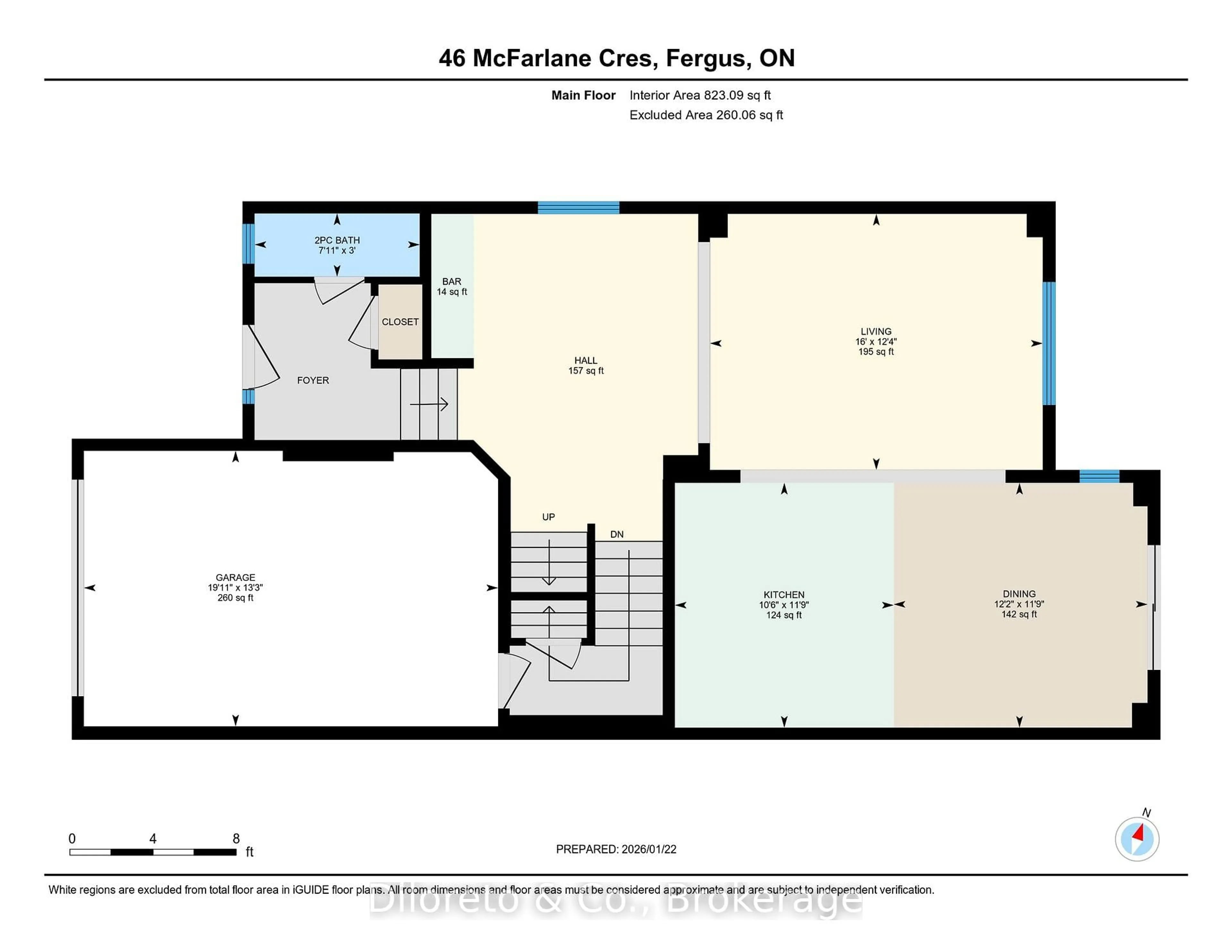 Floor plan for 46 Mcfarlane Cres, Centre Wellington Ontario N1M 0G3