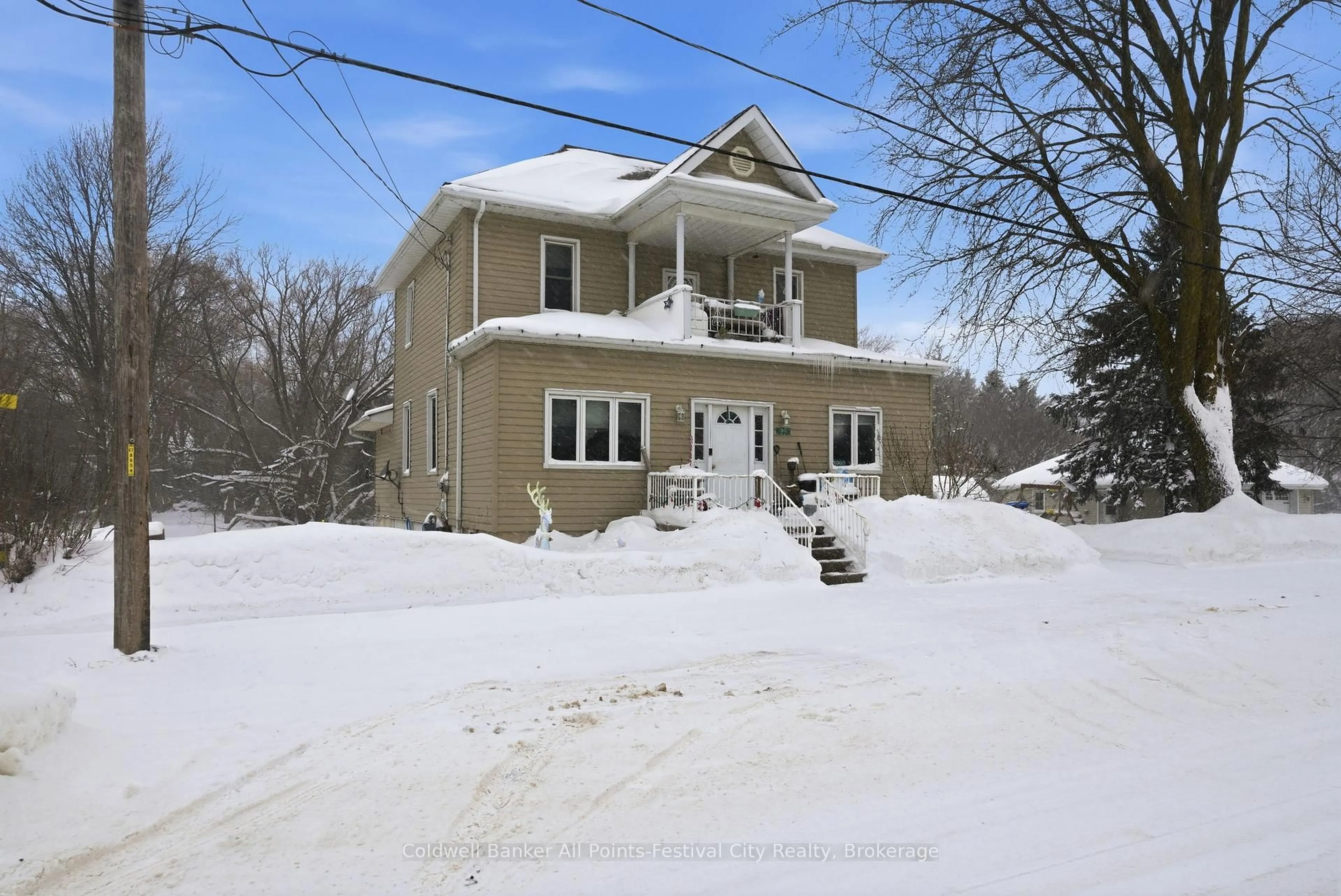 A pic from outside/outdoor area/front of a property/back of a property/a pic from drone, street for 3990 Perth Road 180, West Perth Ontario N0K 1E0