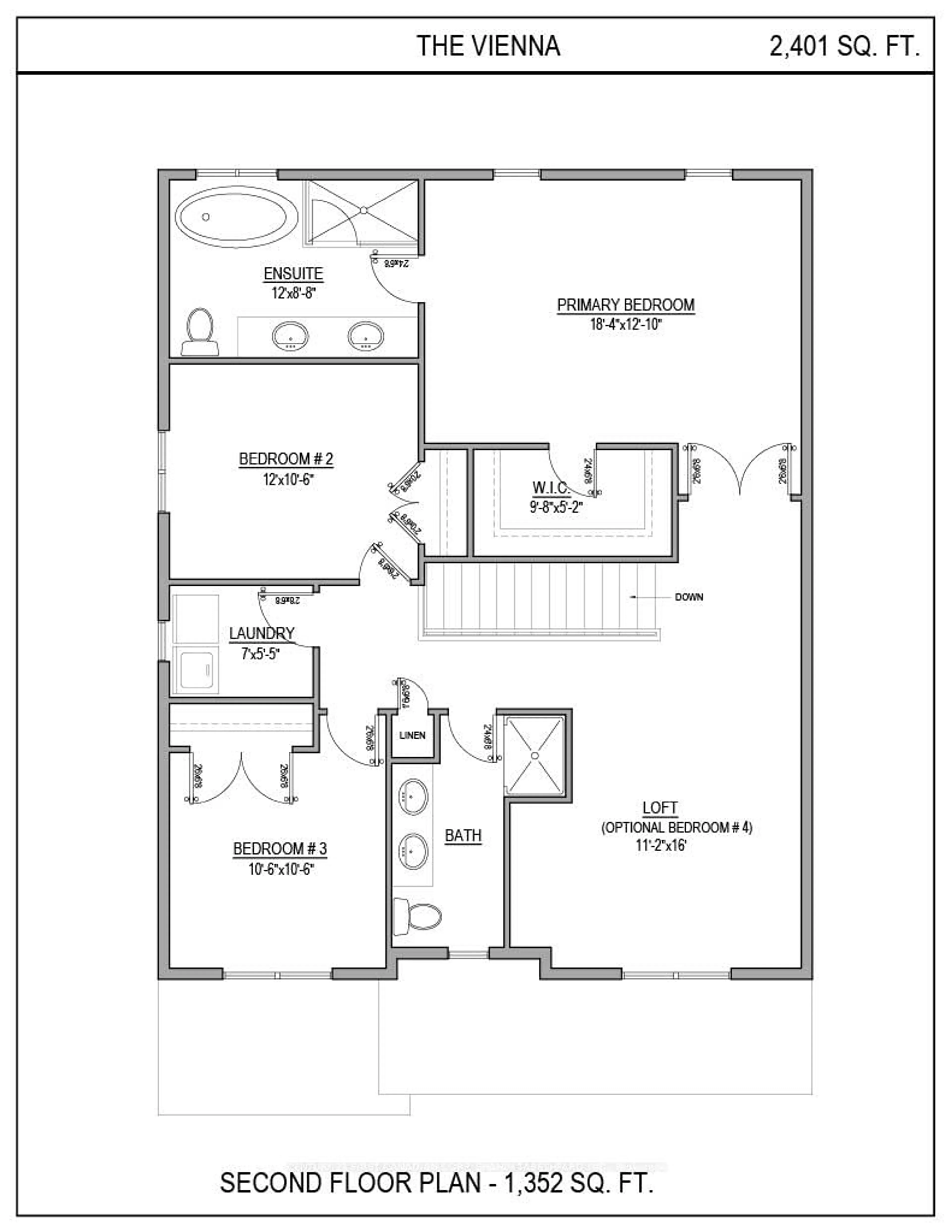 Floor plan for Lot 7 Aurum Rd, London South Ontario X1X 1X1