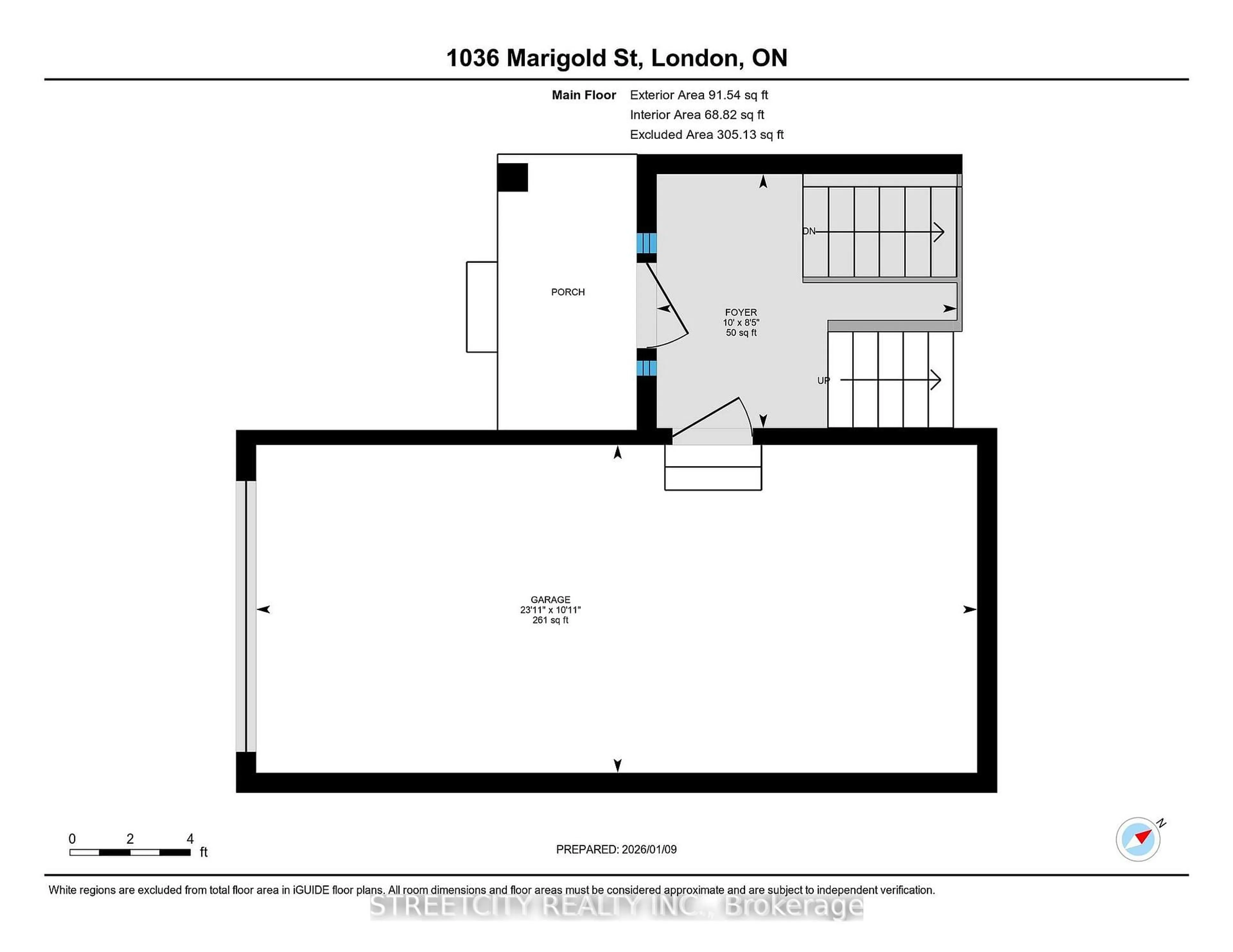 Floor plan for 1036 Marigold St, London North Ontario N5X 4N9