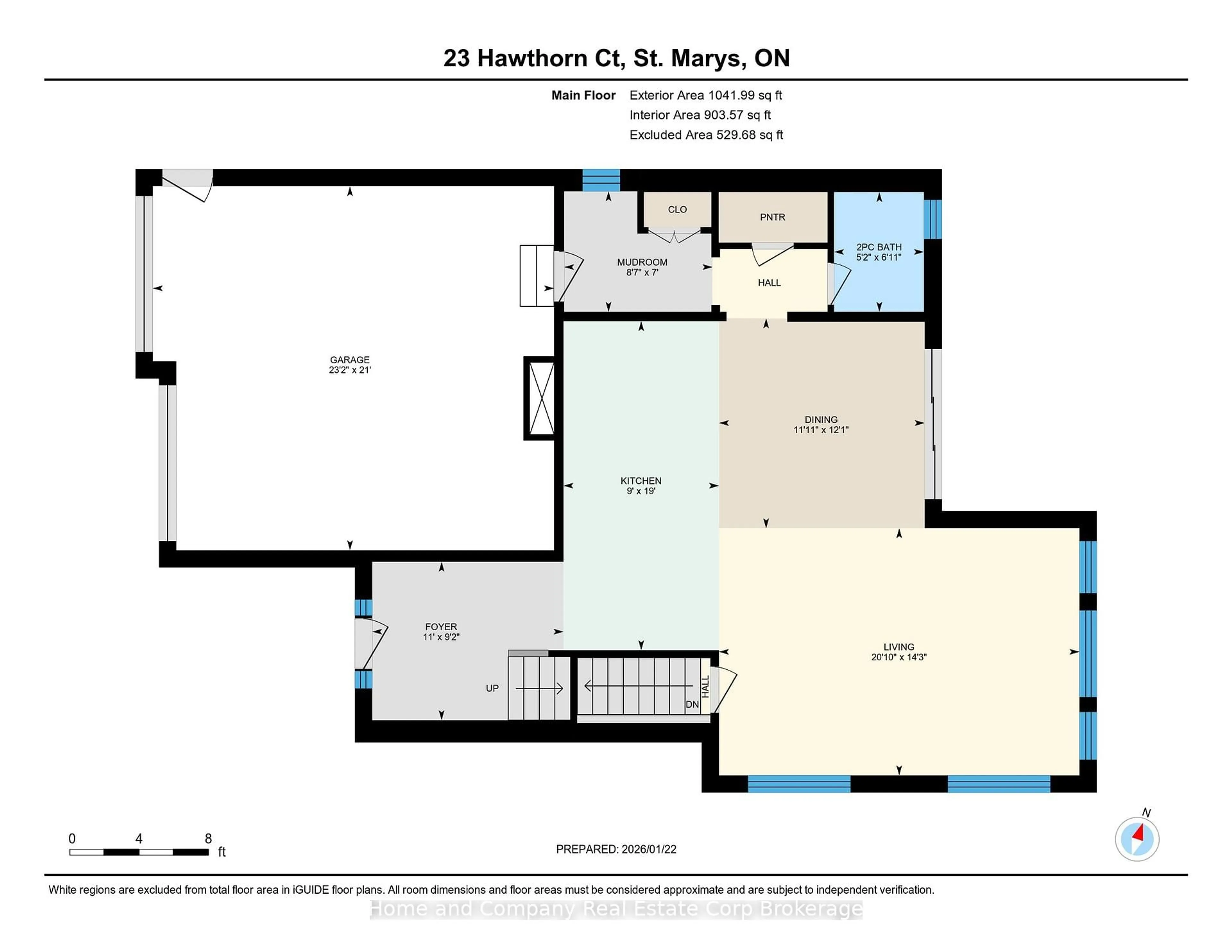 Floor plan for 23 Hawthorn Crt, St. Marys Ontario N4X 0B9