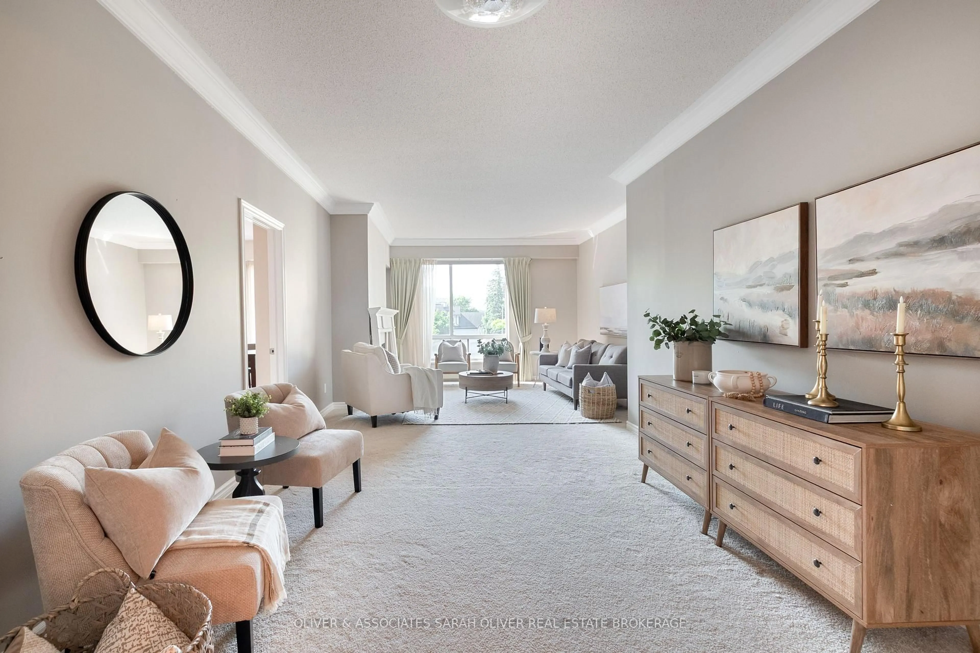 Living room with furniture, carpet floor for 250 Sydenham St #210, London East Ontario N6A 5S1