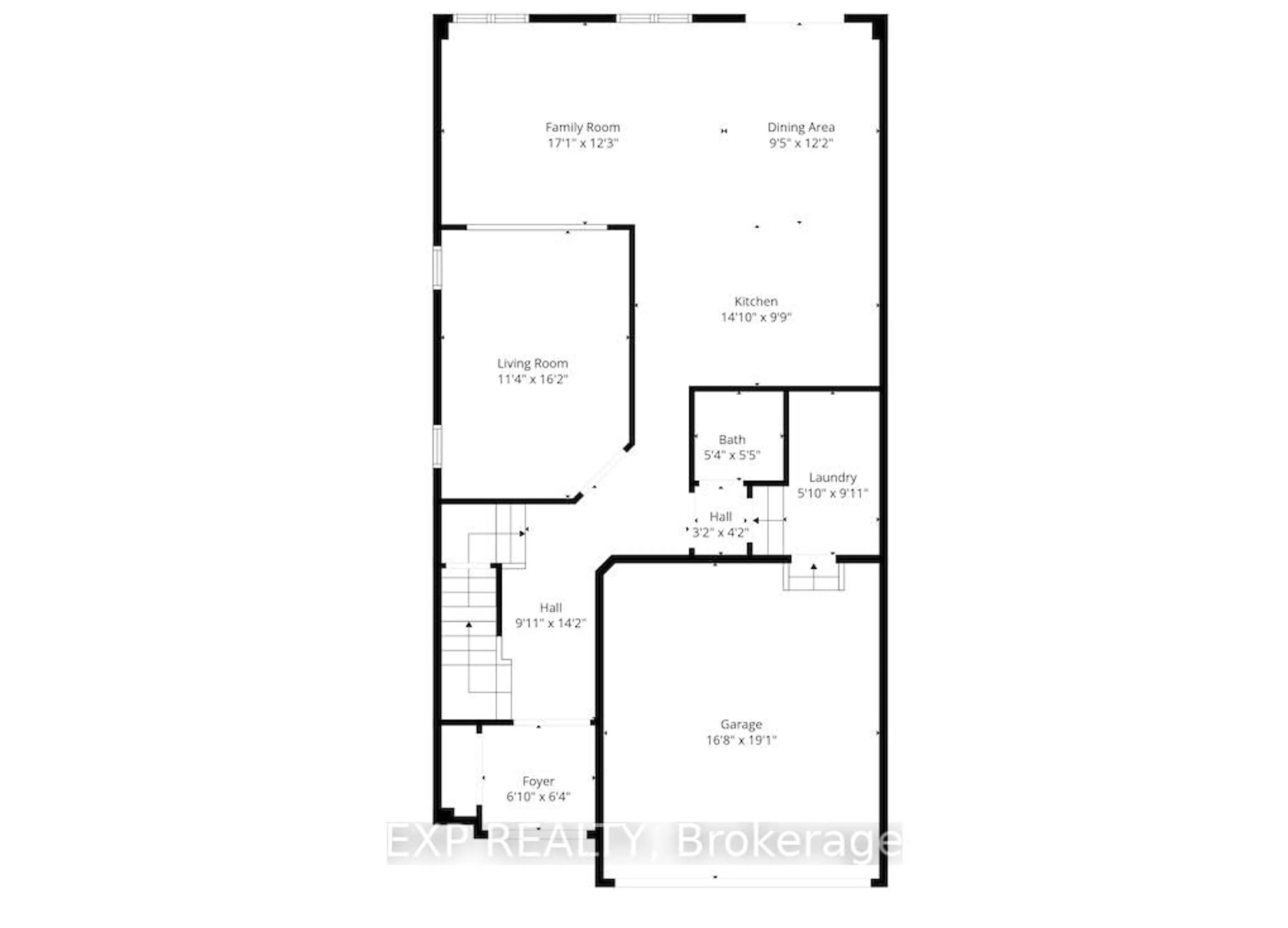 Floor plan for 16 Cliffside Crt, Cambridge Ontario N3H 0B6