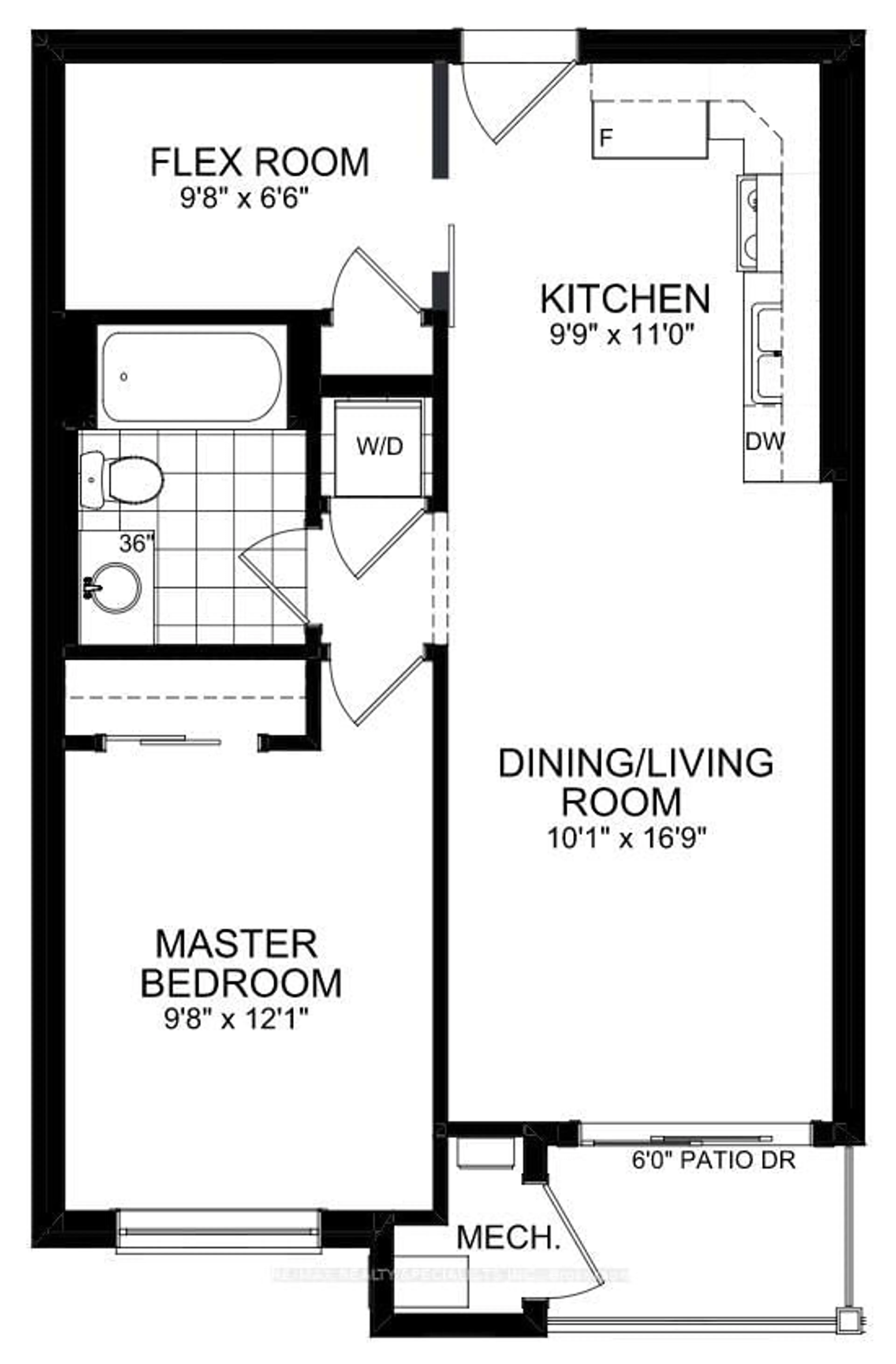 Floor plan for 212 Lakeport Rd #314, St. Catharines Ontario L2N 0B4