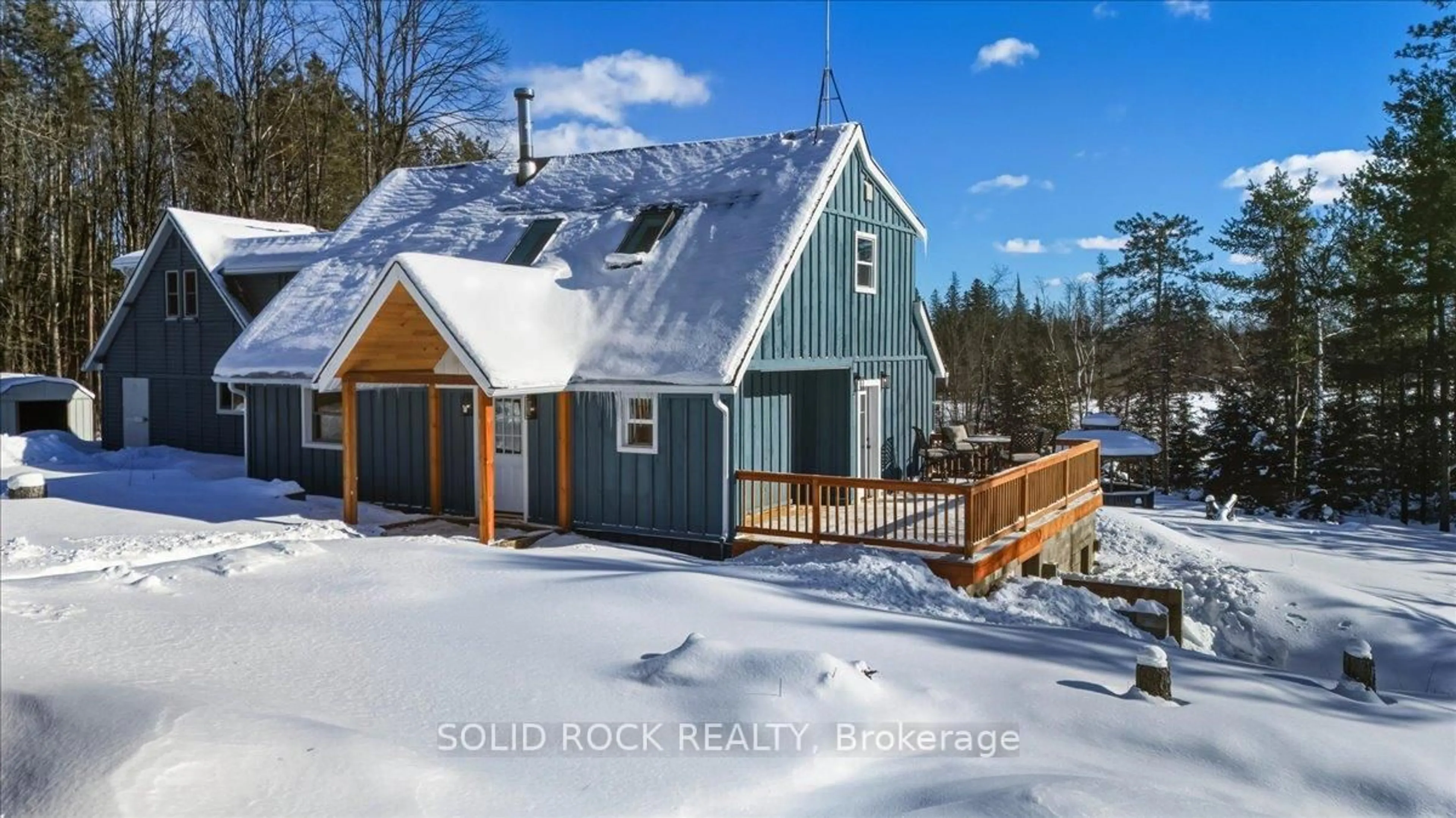 A pic from outside/outdoor area/front of a property/back of a property/a pic from drone, water/lake/river/ocean view for 1802 Centre Line Rd, Limoges Ontario K0K 2M0