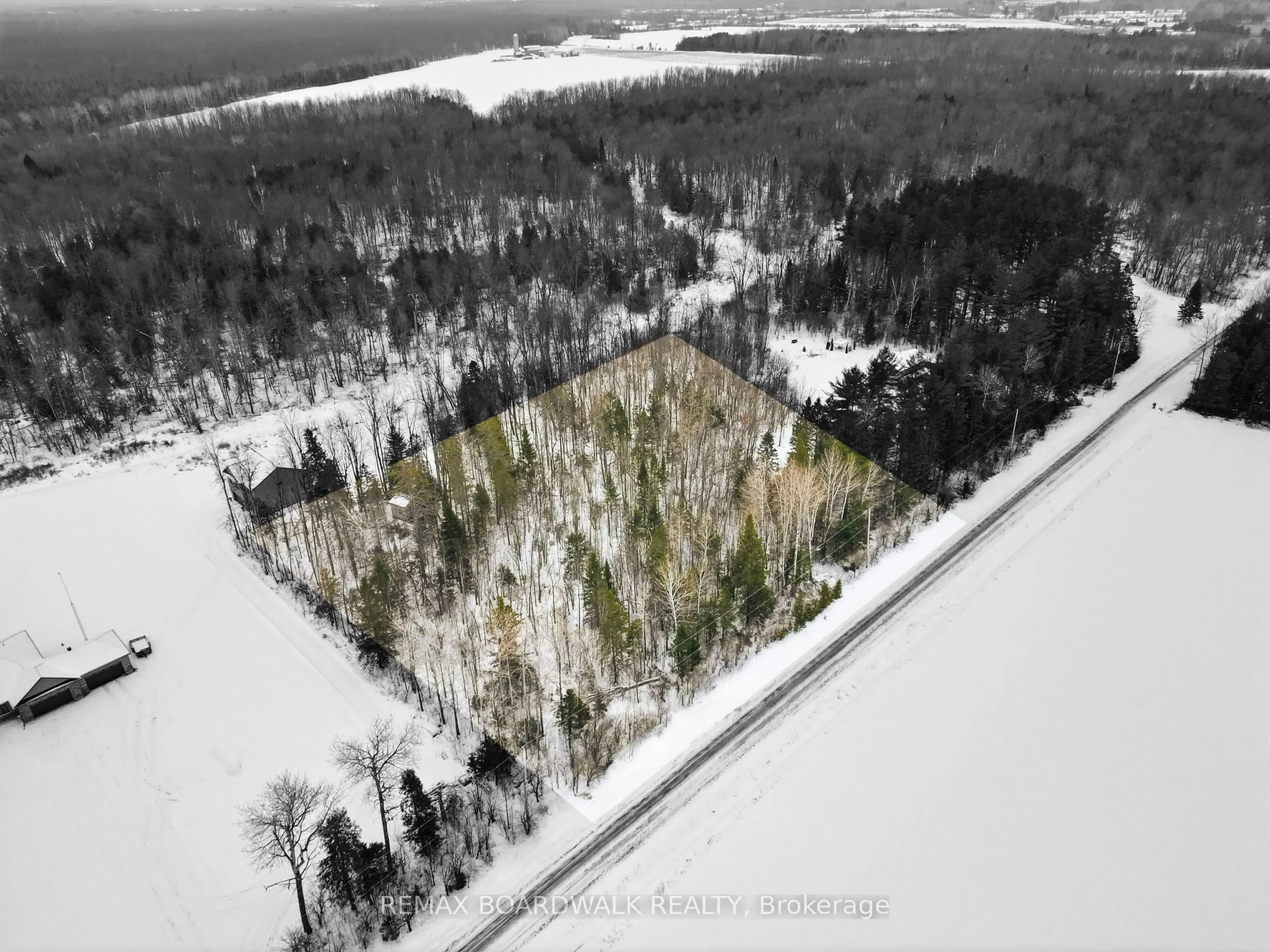 A pic from outside/outdoor area/front of a property/back of a property/a pic from drone, forest/trees view for Lot 69 Drummond Concession 5B Rd, Perth Ontario K7H 3C8