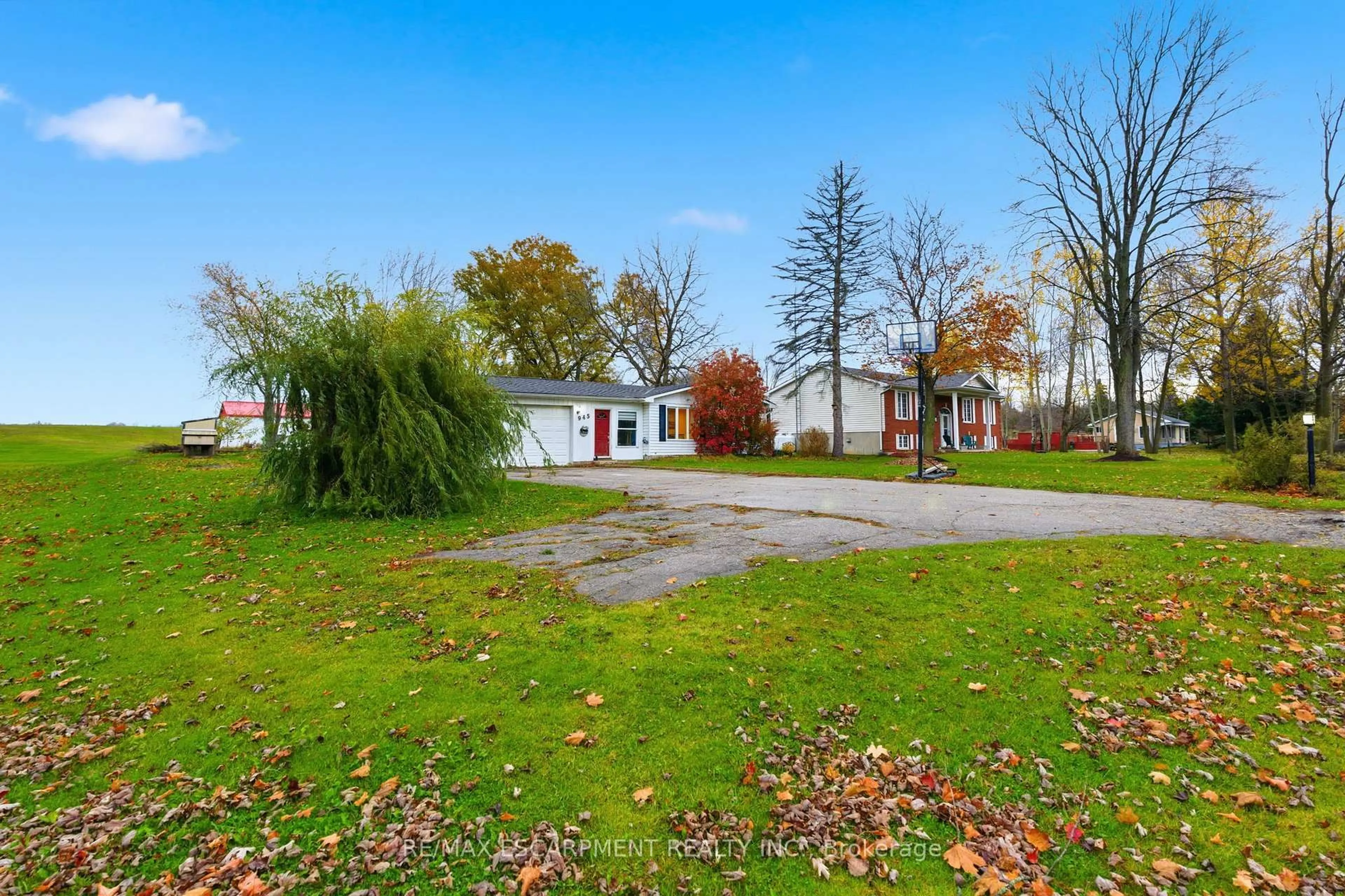 A pic from outside/outdoor area/front of a property/back of a property/a pic from drone, street for 945 Regional Road 97, Hamilton Ontario N0B 2J0