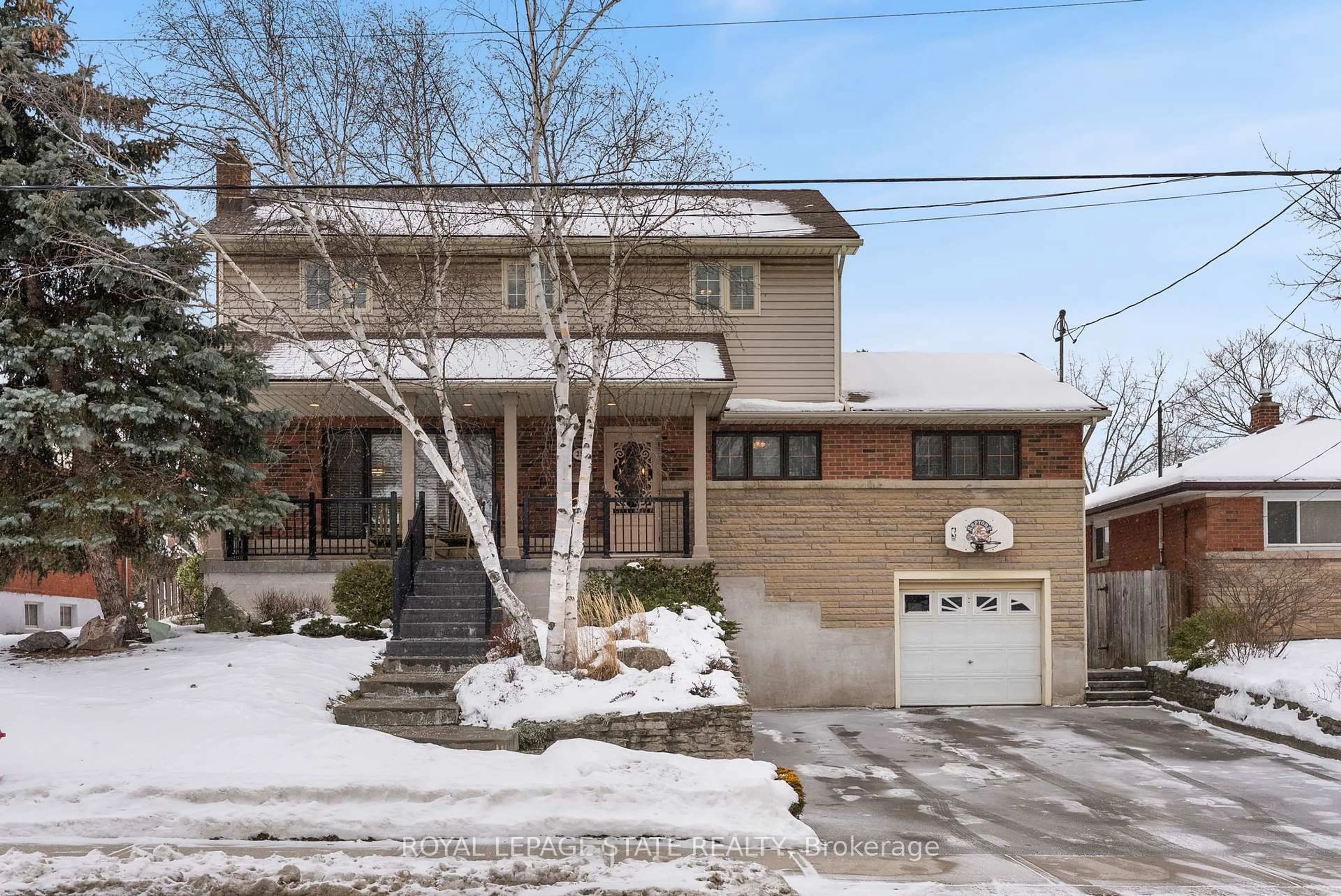 Home with brick exterior material, street for 25 Battlefield Dr, Hamilton Ontario L8G 1T8