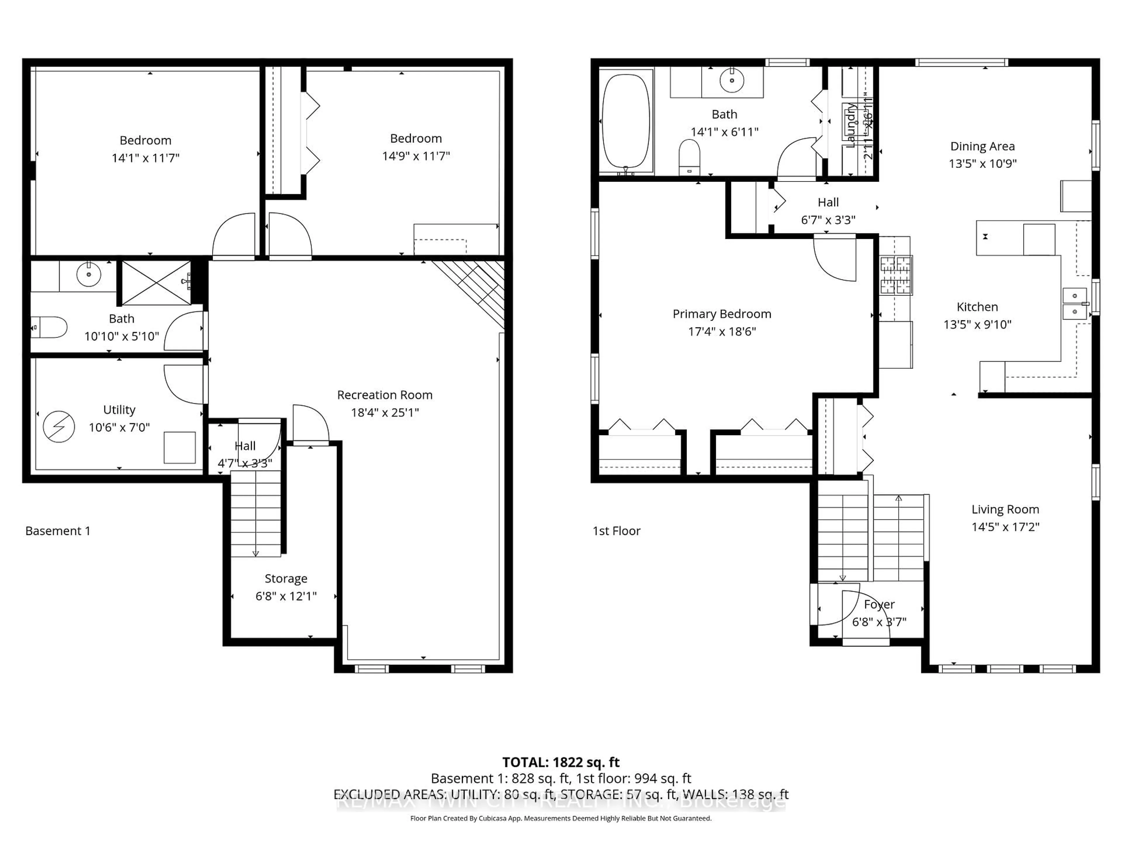 Floor plan for 4 Baldwin Ave, Brantford Ontario N3S 1H5