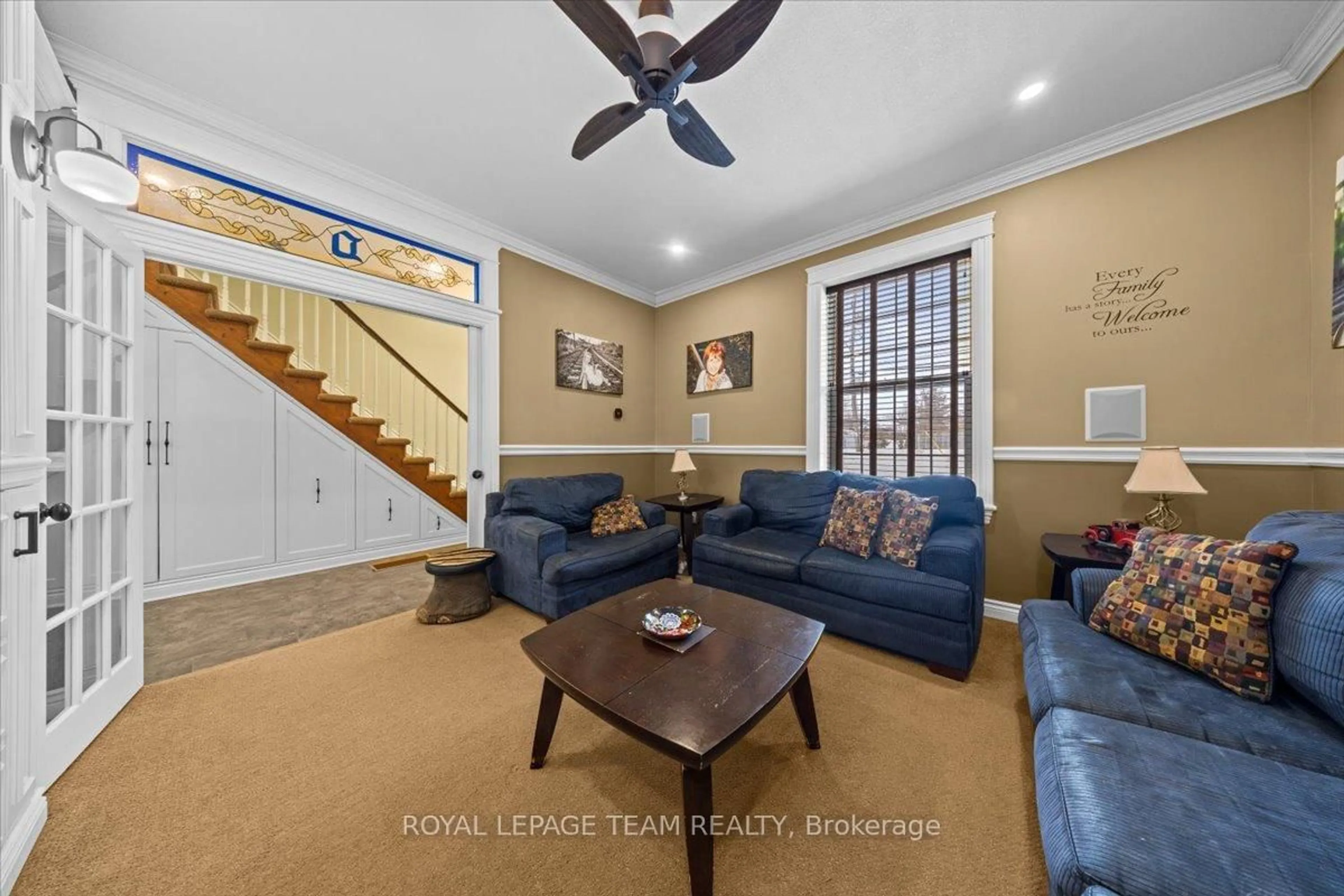 Living room with furniture, ceramic/tile floor for 28 Perth St, Elizabethtown-Kitley Ontario K0E 1M0