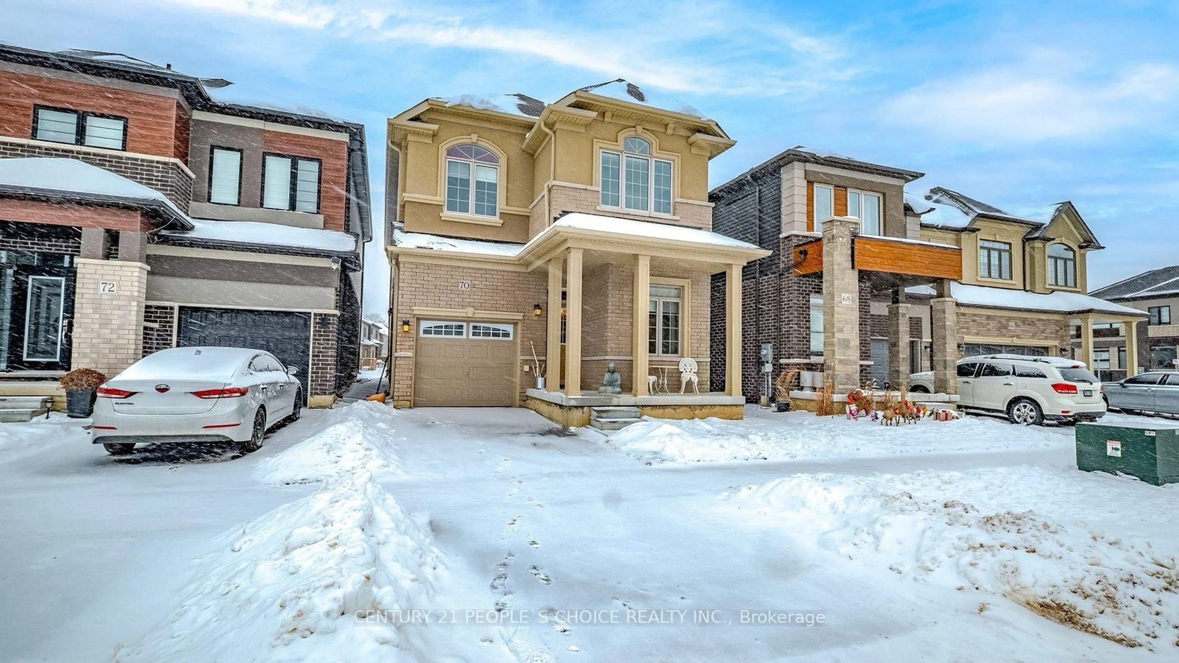 Home with brick exterior material, street for 70 Stauffer Rd, Brantford Ontario N3V 0B4