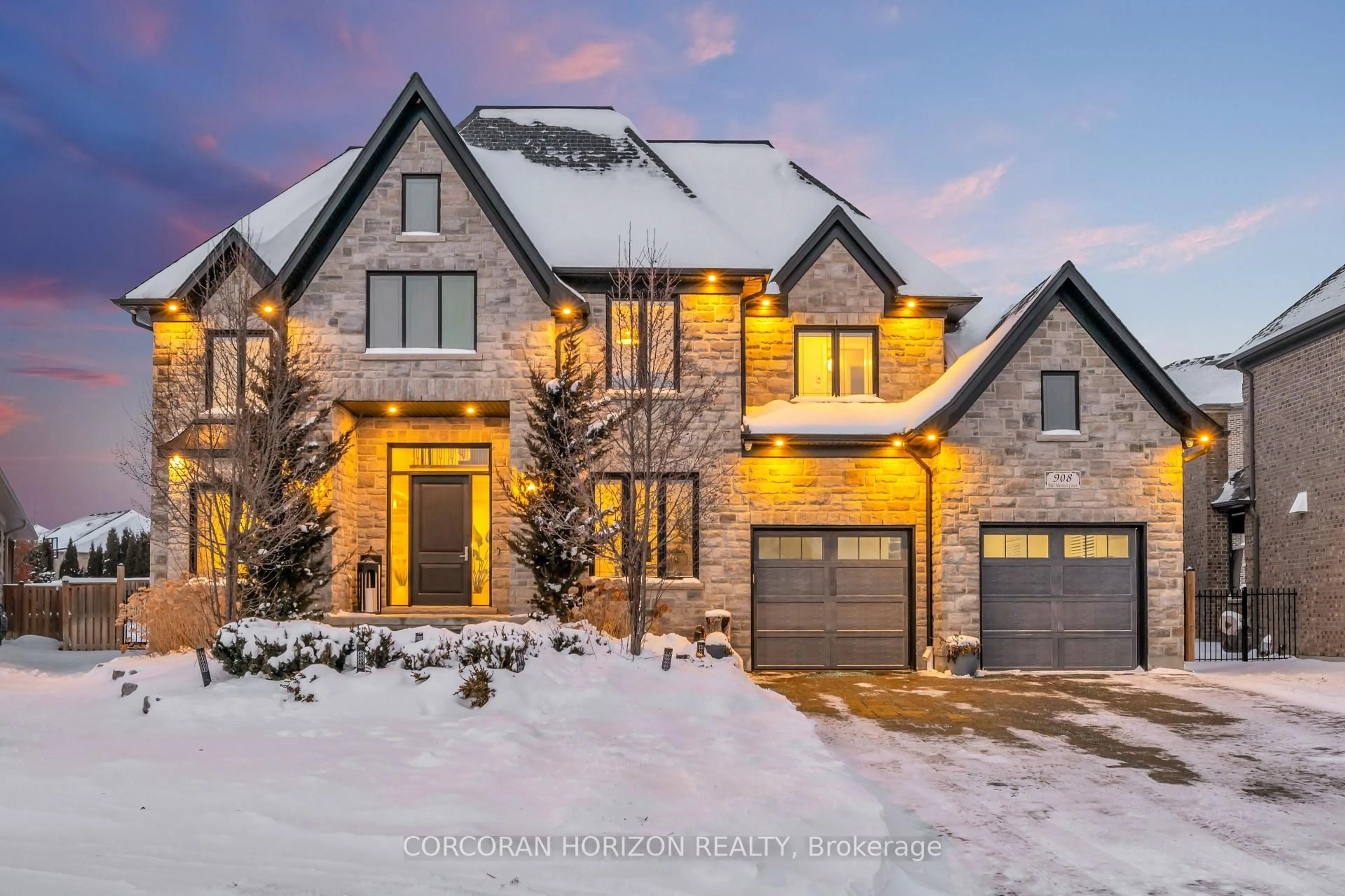 Home with brick exterior material, street for 908 Fall Harvest Crt, Kitchener Ontario N2P 2M2