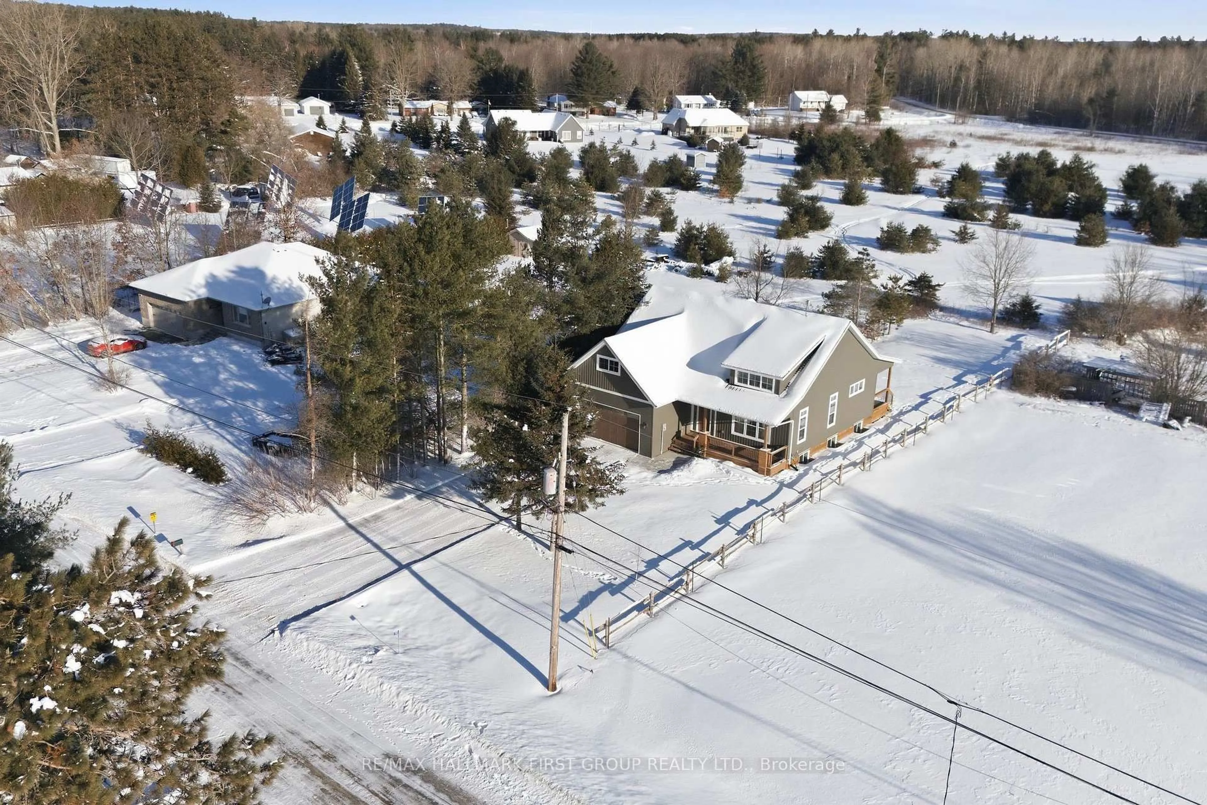 A pic from outside/outdoor area/front of a property/back of a property/a pic from drone, unknown for 145 Charles Rd, Tweed Ontario K0K 3J0
