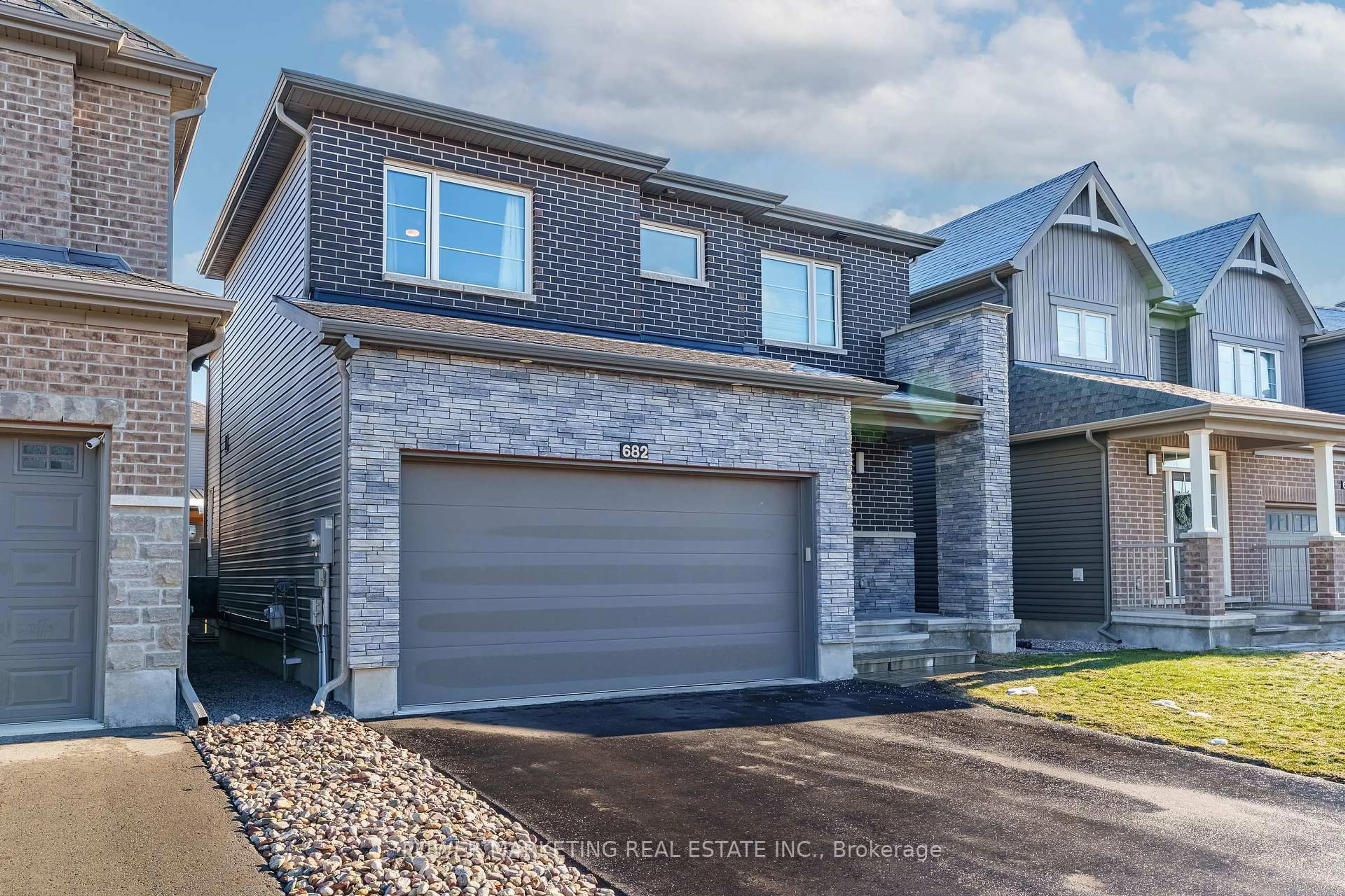 Home with brick exterior material, street for 682 Jerome Jodoin Dr, Ottawa Ontario K4A 1G7