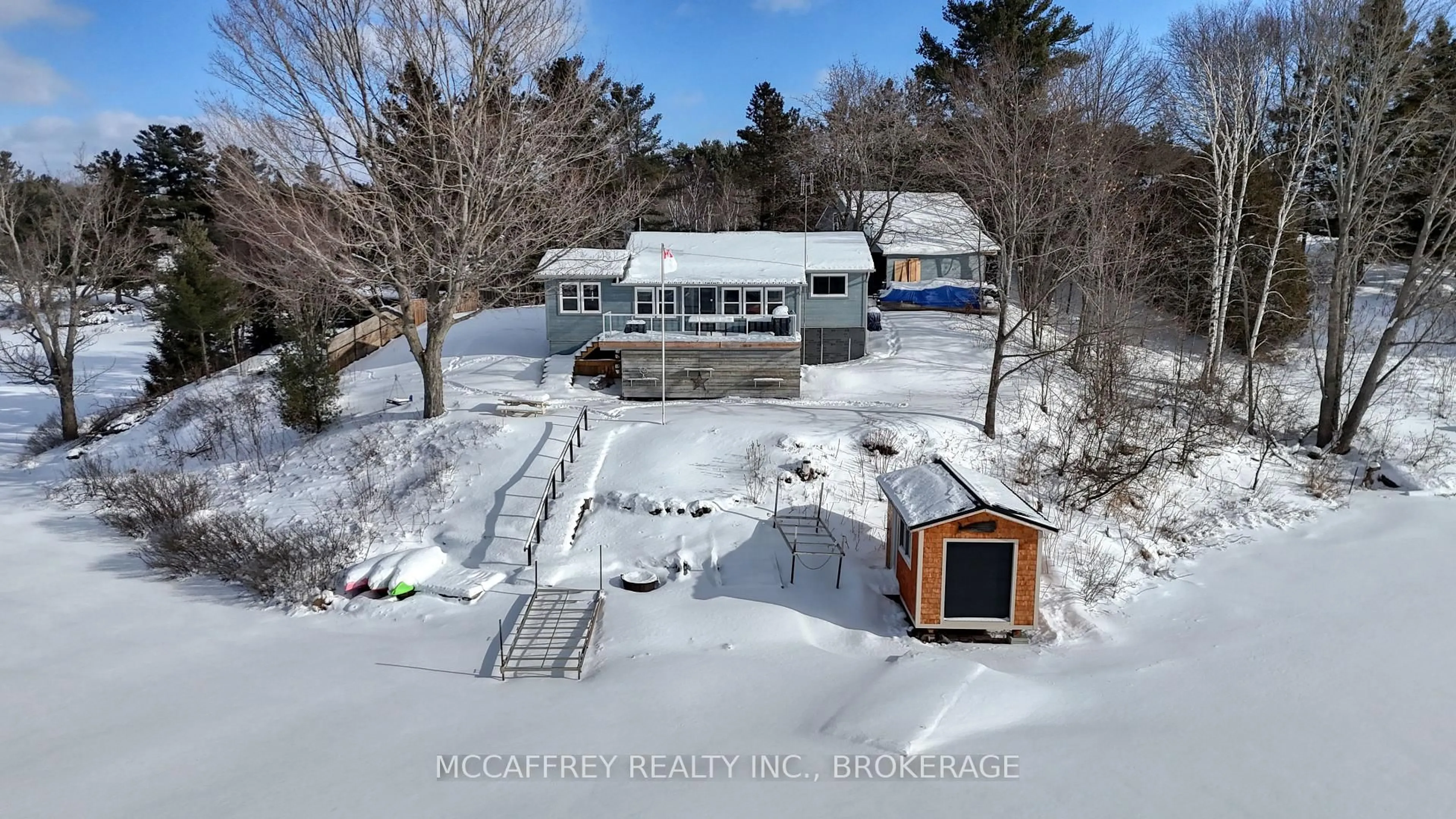 A pic from outside/outdoor area/front of a property/back of a property/a pic from drone, unknown for 10139D Road 38, Parham Ontario K0H 2K0