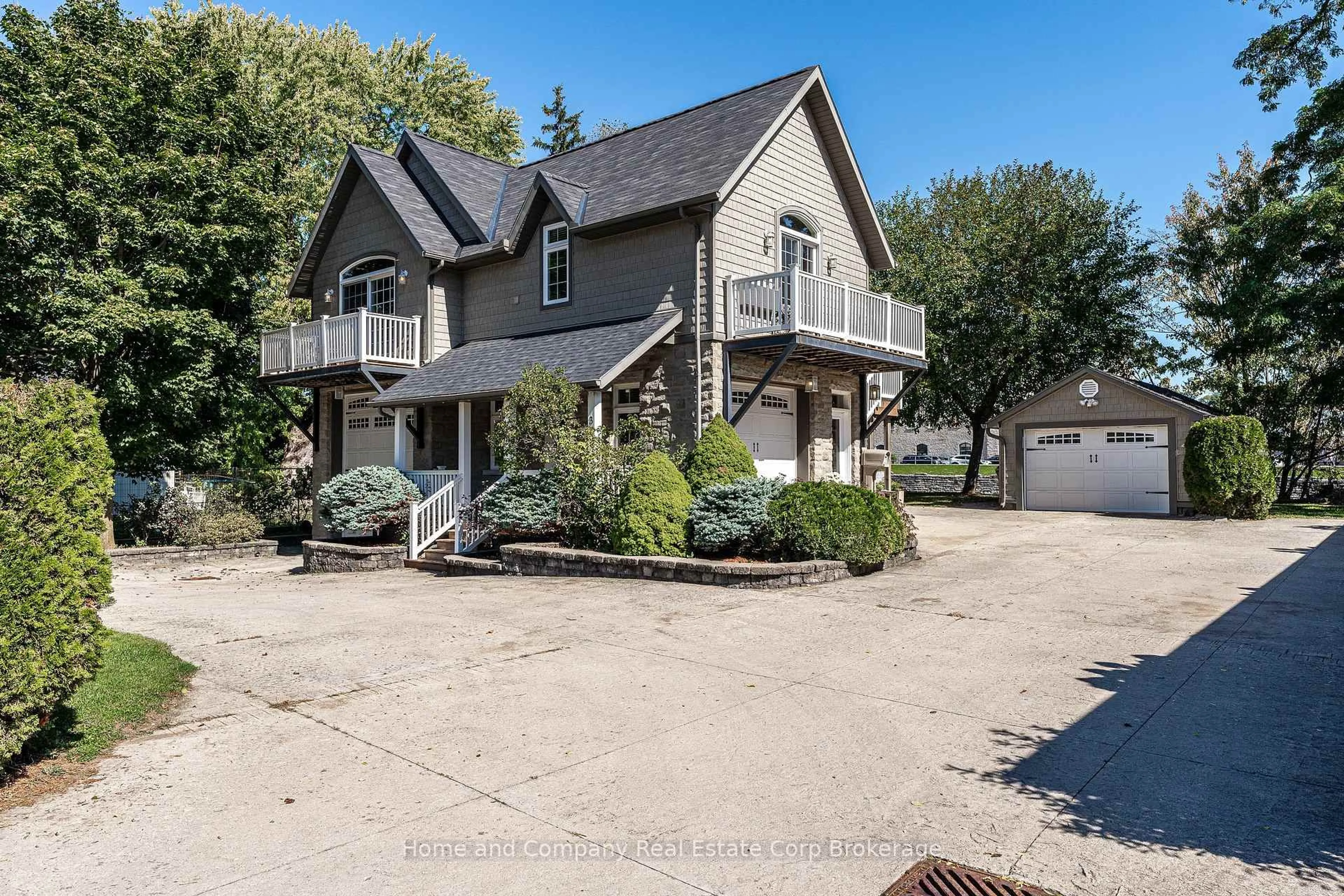 A pic from outside/outdoor area/front of a property/back of a property/a pic from drone, water/lake/river/ocean view for 35 Thomas St, St. Marys Ontario N4X 1A2