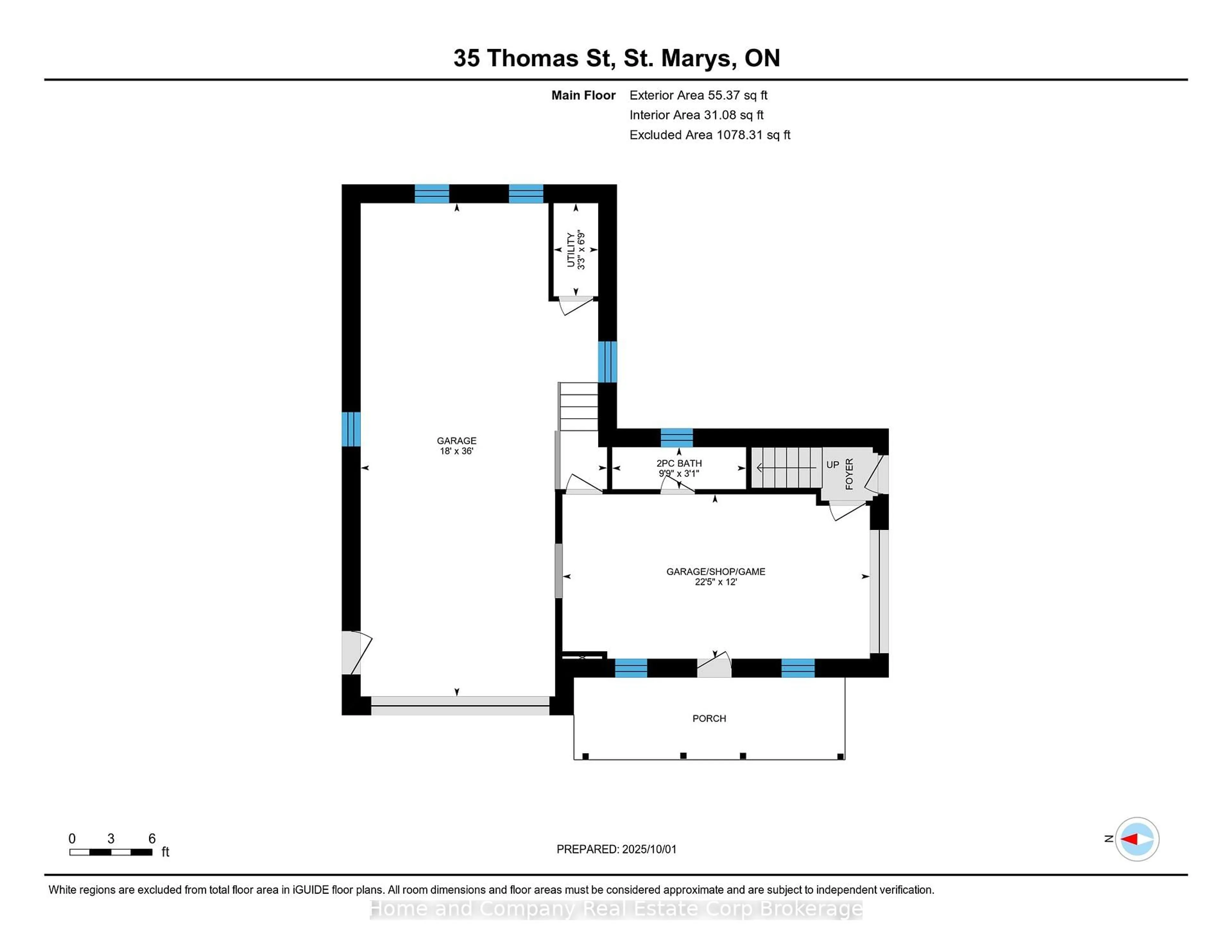 Floor plan for 35 Thomas St, St. Marys Ontario N4X 1A2