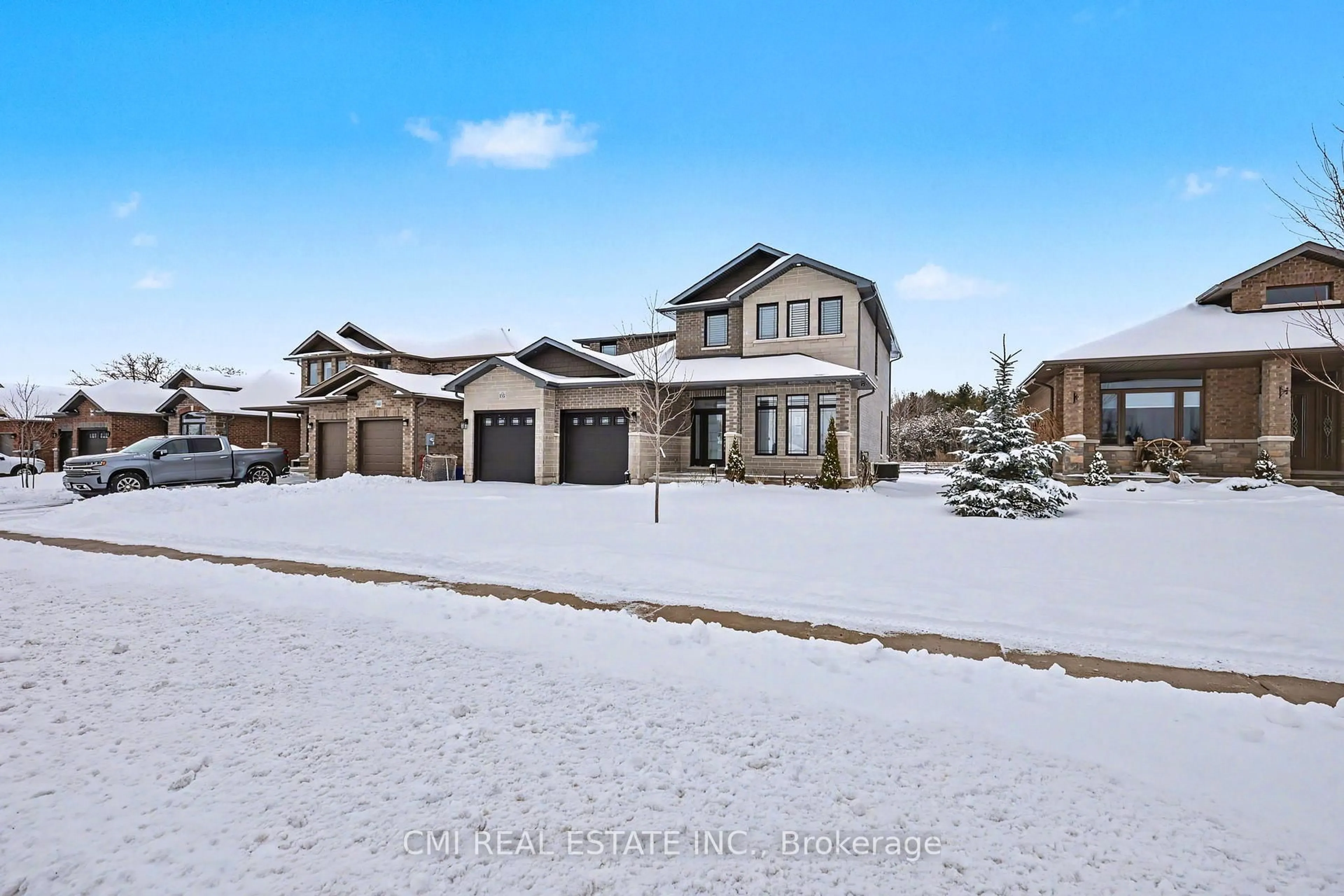 A pic from outside/outdoor area/front of a property/back of a property/a pic from drone, street for 158 Cherrywood Pkwy, Greater Napanee Ontario K7R 0E2