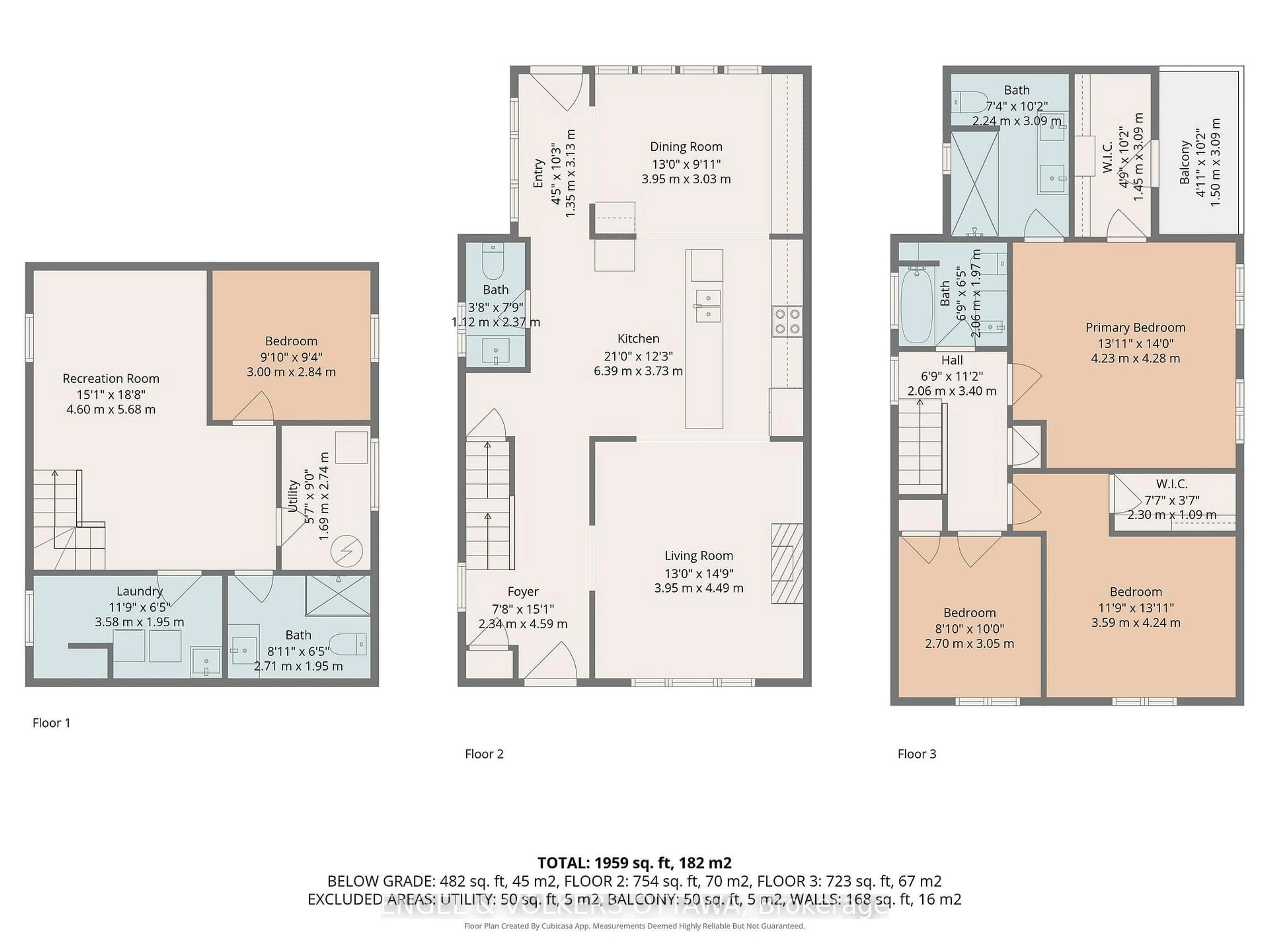 Floor plan for 22 Harvard Ave, Ottawa Ontario K1S 4Z3