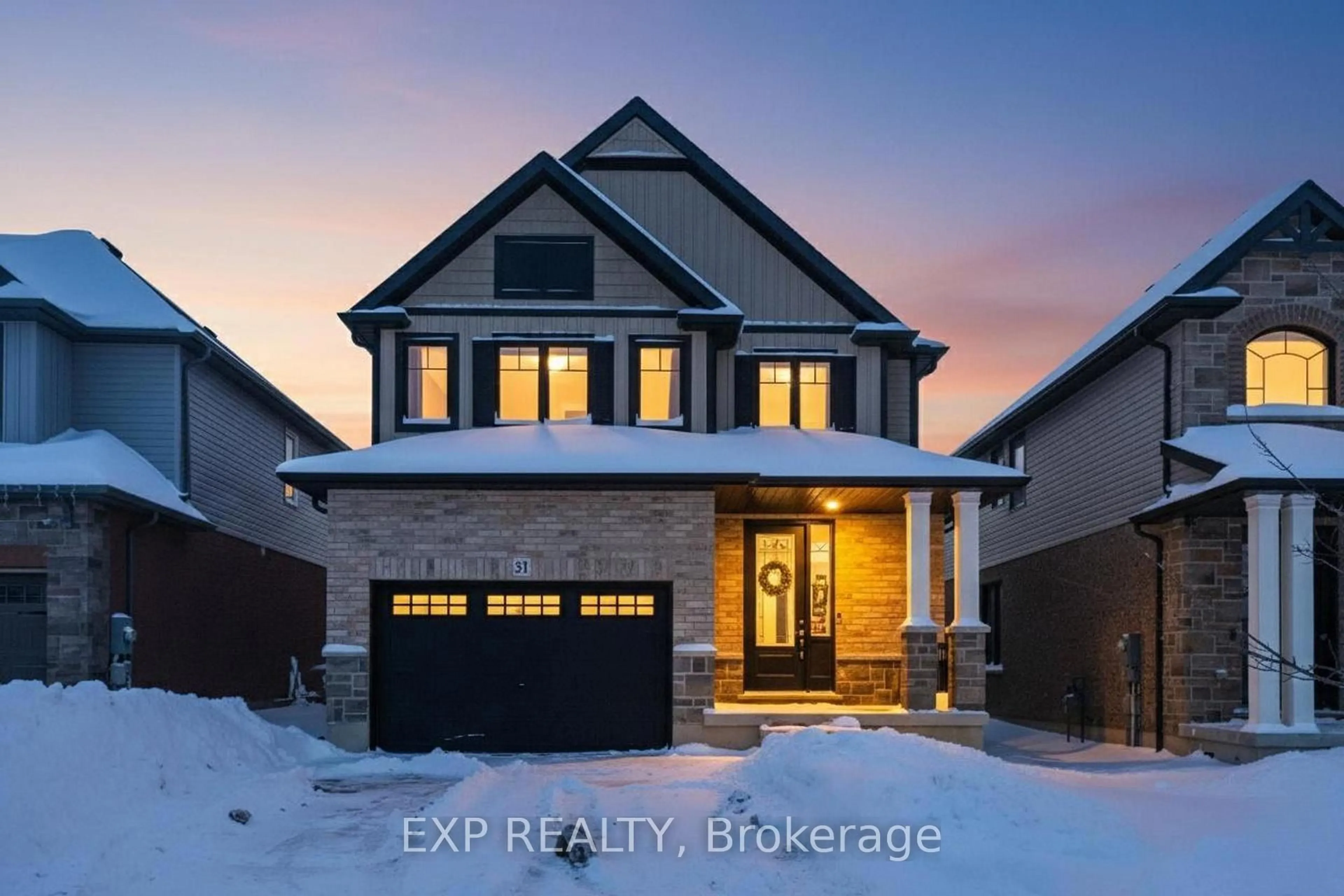 Home with brick exterior material, street for 31 Miranda Path, Woolwich Ontario N3B 2C6