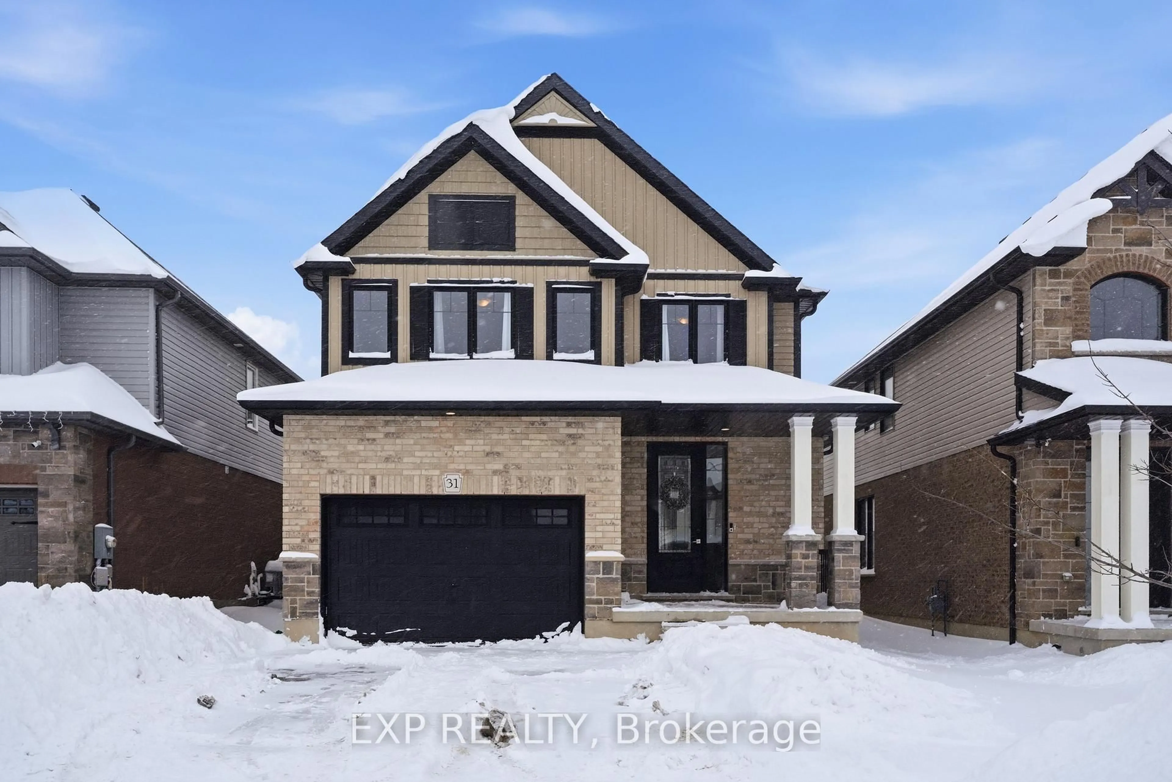Home with brick exterior material, street for 31 Miranda Path, Woolwich Ontario N3B 2C6