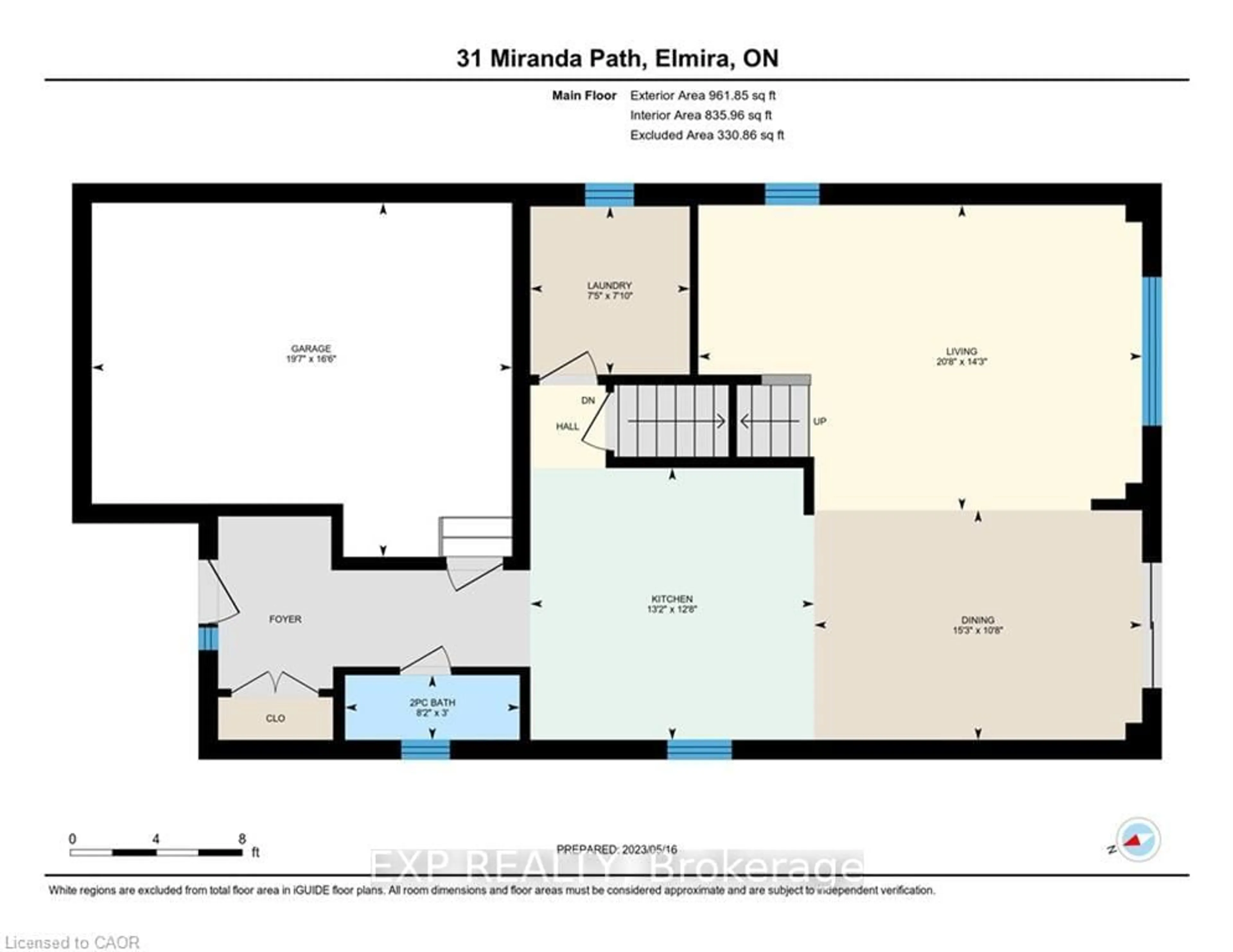 Floor plan for 31 Miranda Path, Woolwich Ontario N3B 2C6