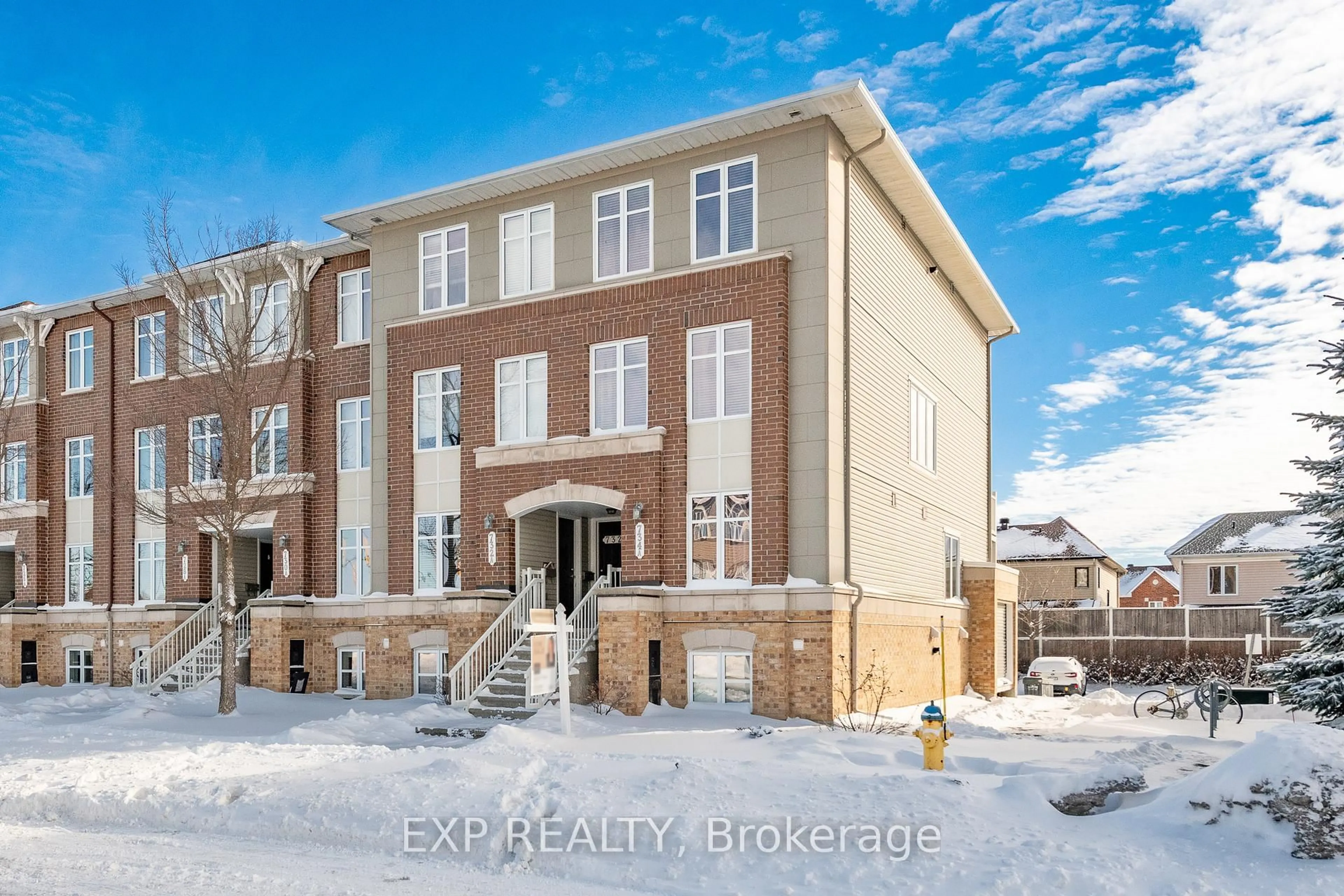 Home with brick exterior material, building for 734 Chapman Mills Dr #B, Ottawa Ontario K2J 3V2