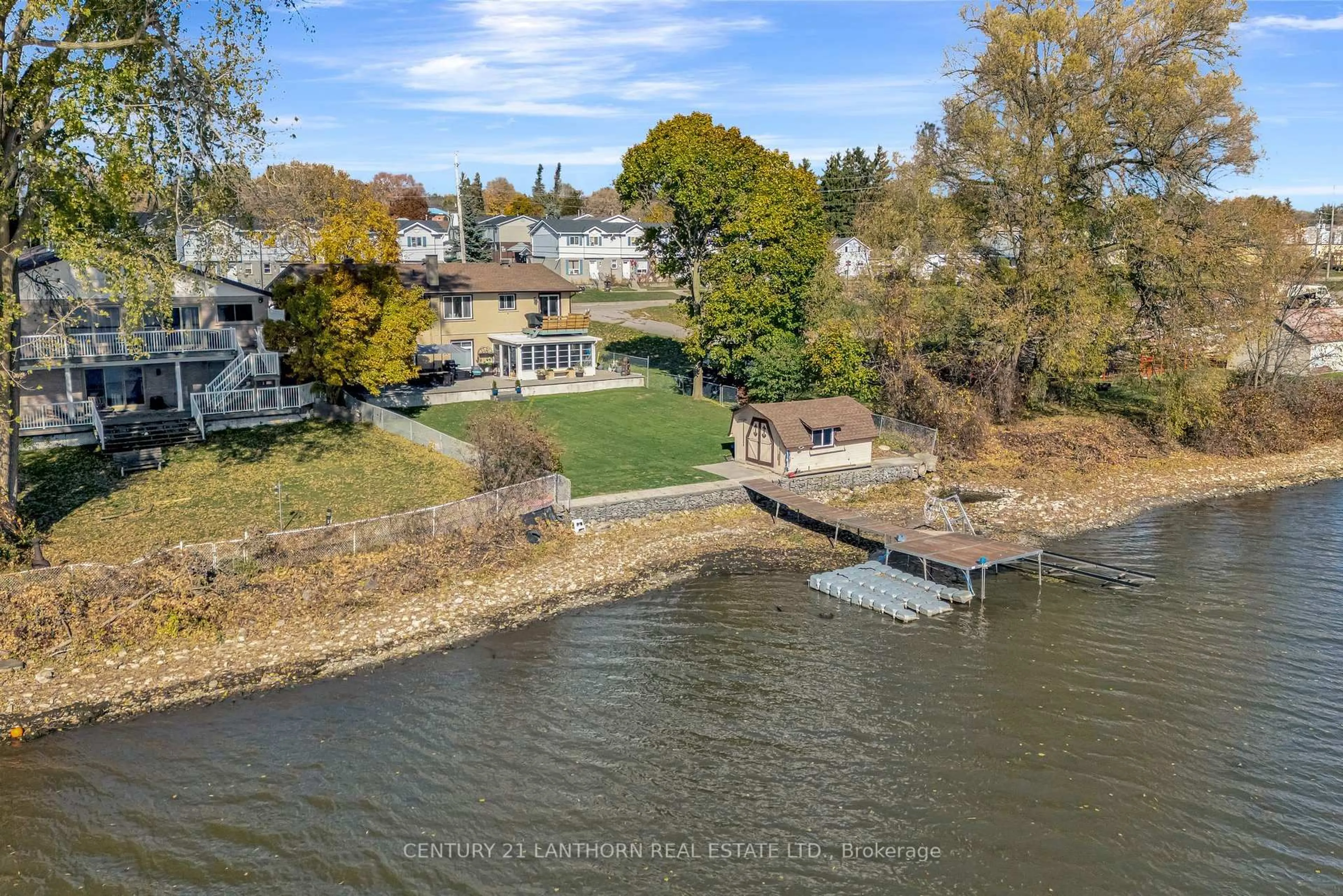 A pic from outside/outdoor area/front of a property/back of a property/a pic from drone, water/lake/river/ocean view for 212 Main St, Deseronto Ontario K0K 1X0