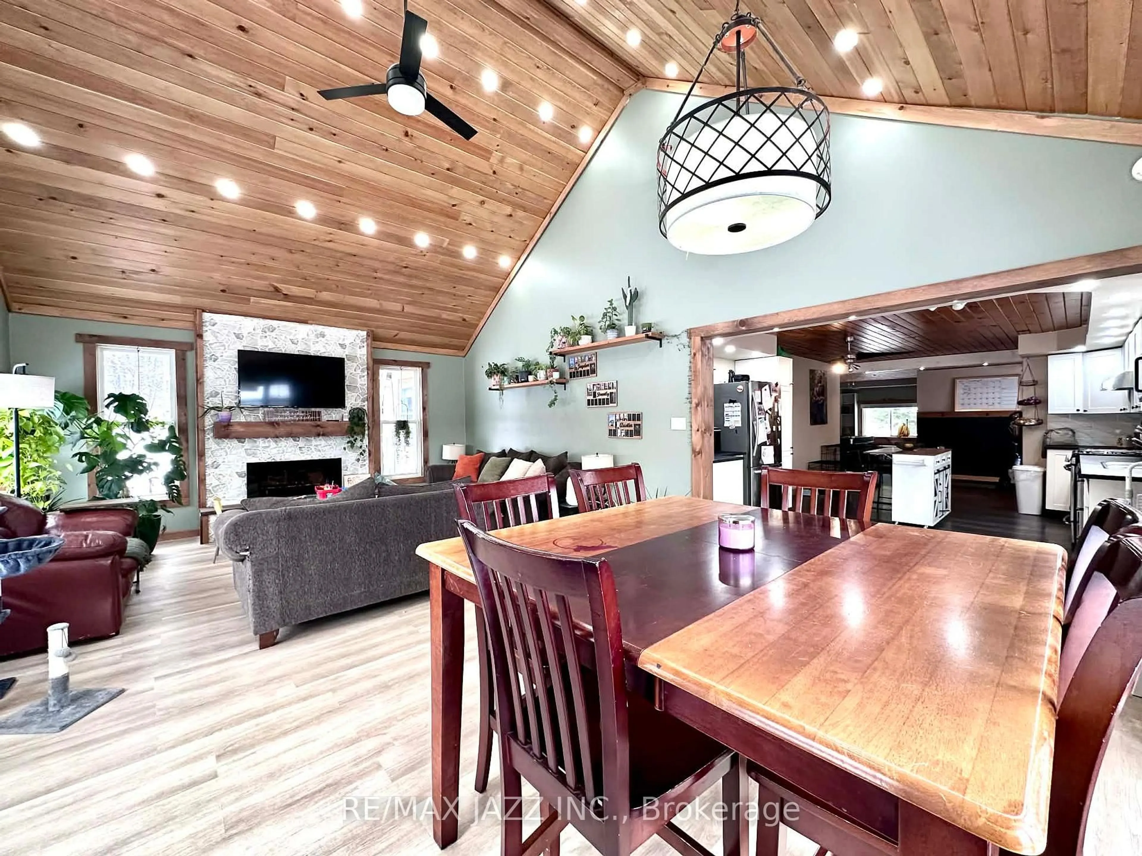 Open concept kitchen, wood/laminate floor for 22 Elizabeth Crt, Hastings Ontario K0L 1W0