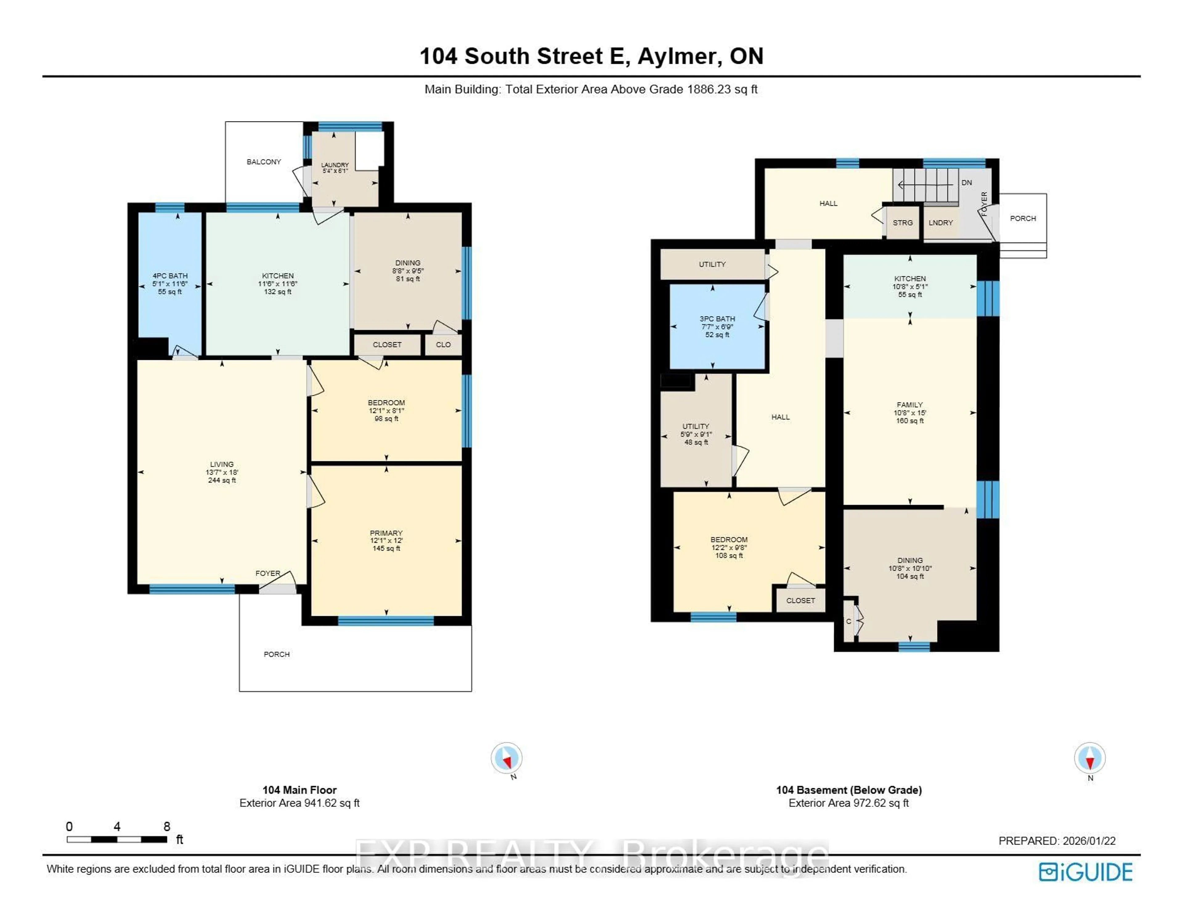 Floor plan for 104 South St, Aylmer Ontario N5H 1P8