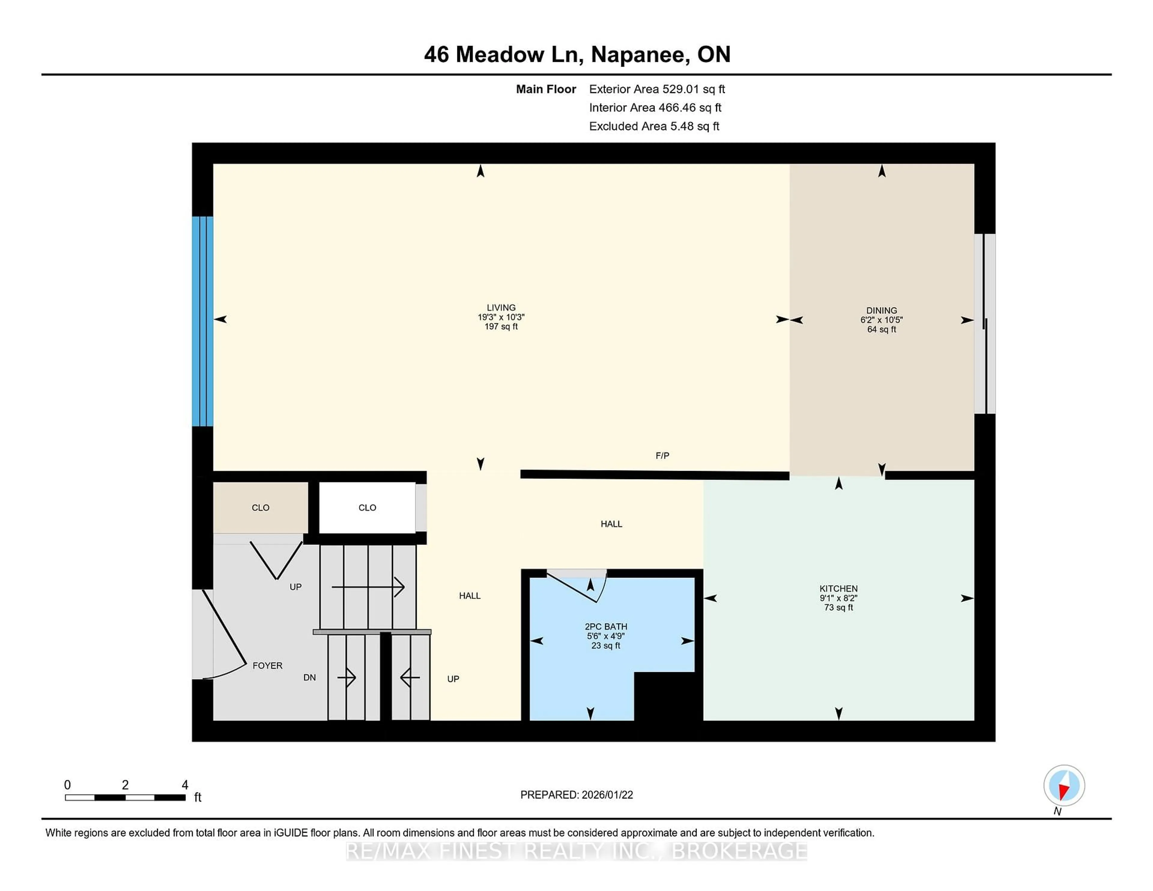 Floor plan for 46 Meadow Lane #46, Greater Napanee Ontario K7R 3R8