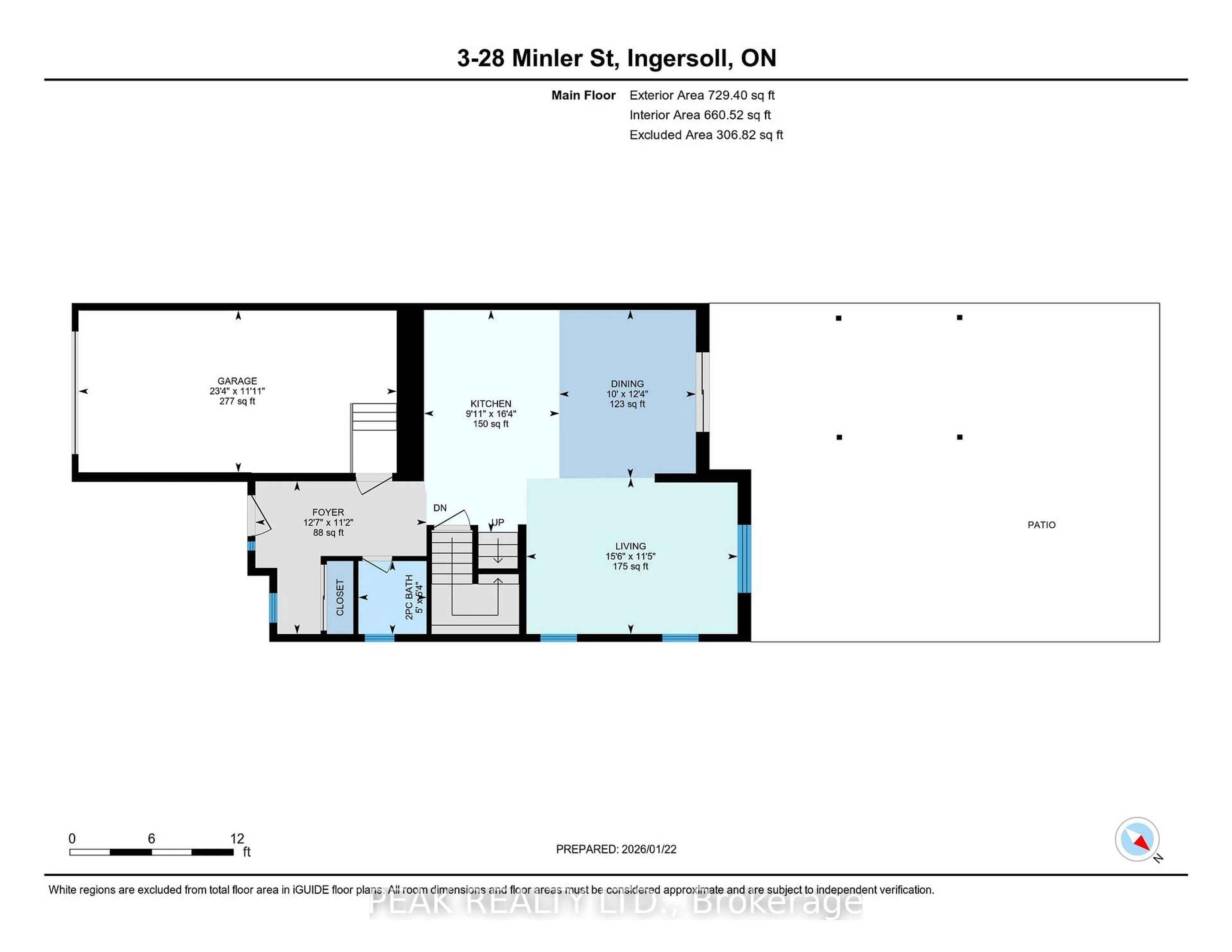 Floor plan for 28 Minler St #3, Ingersoll Ontario N5C 0C9