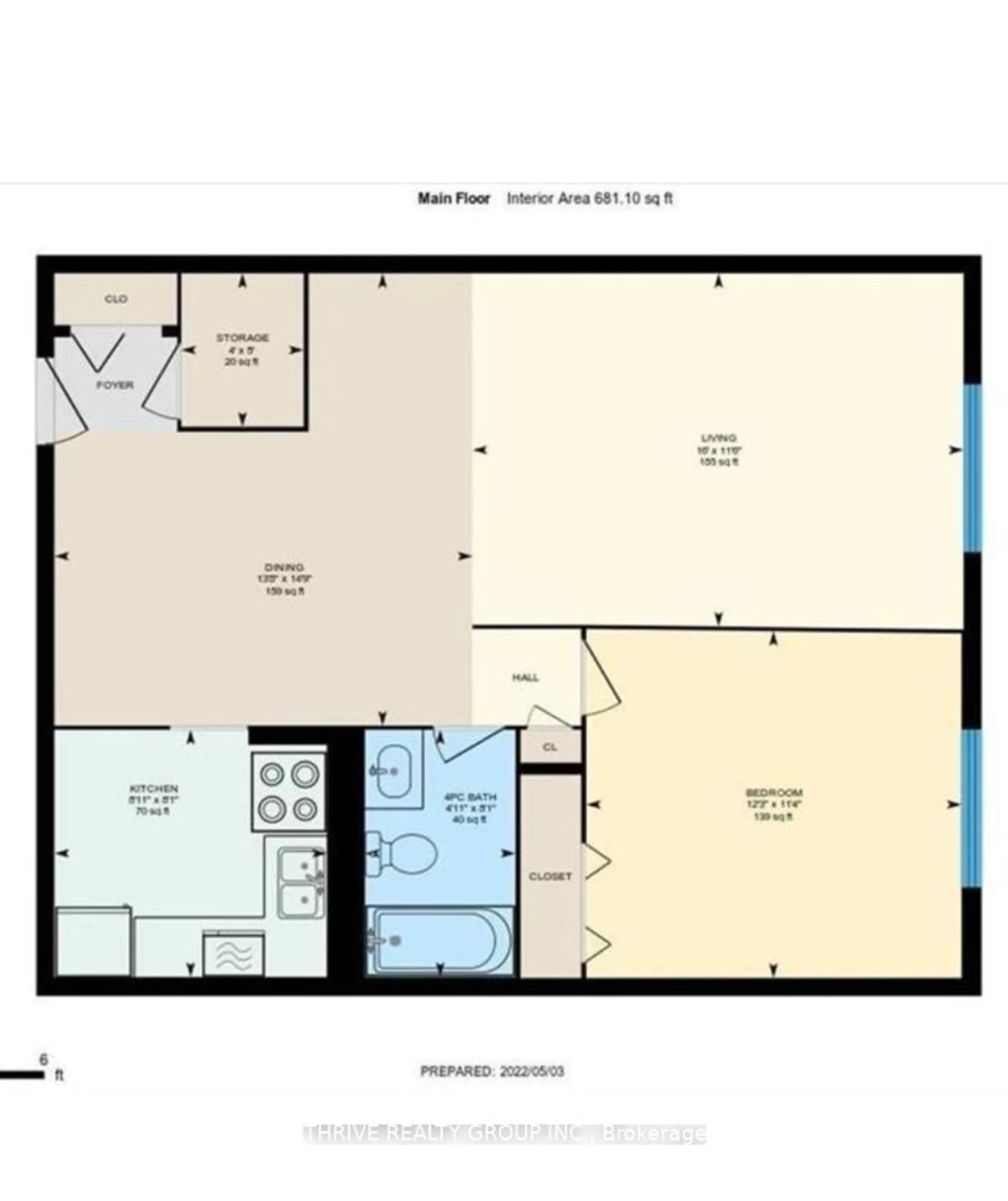 Floor plan for 583 Mornington Ave #611, London East Ontario N5Y 3E9