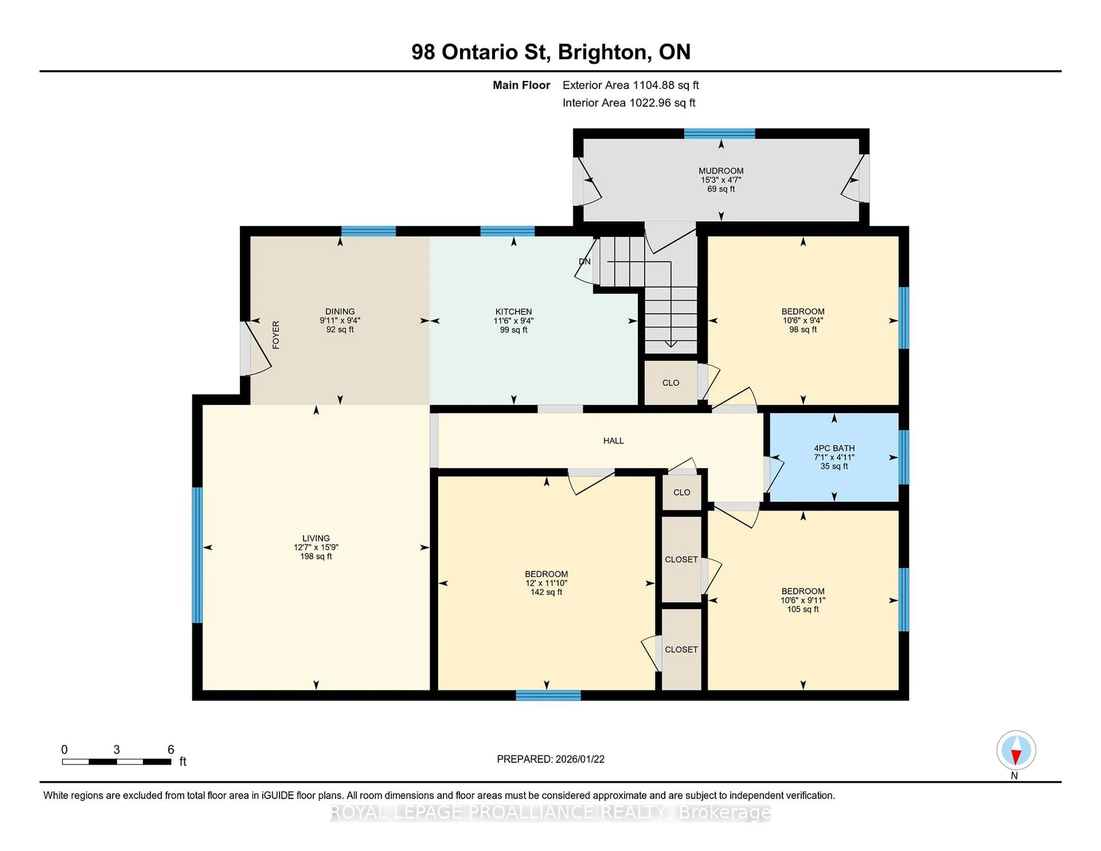 Floor plan for 98 Ontario St, Brighton Ontario K0K 1H0