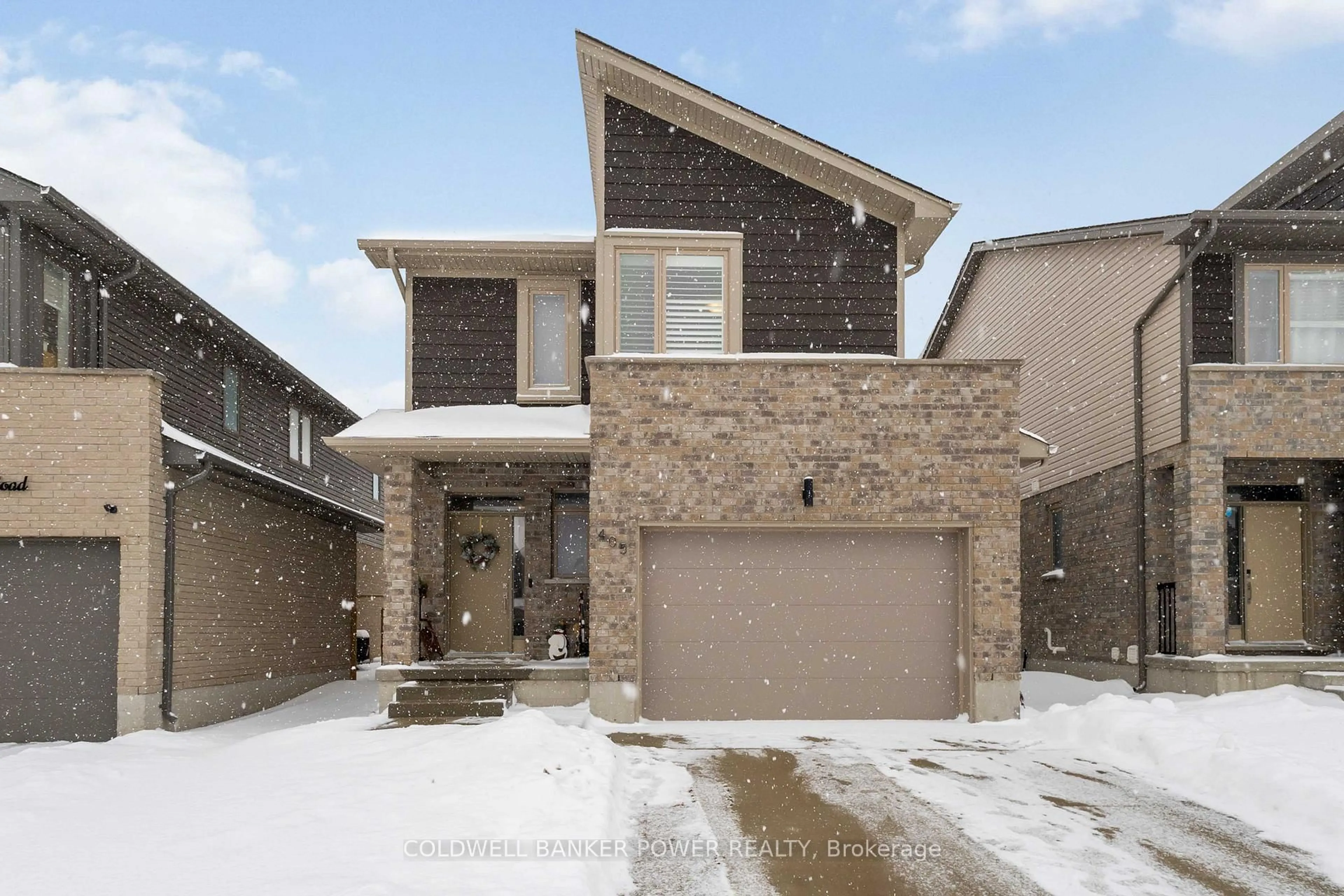 Home with brick exterior material, street for 405 Edgevalley Rd, London East Ontario N5V 0C2