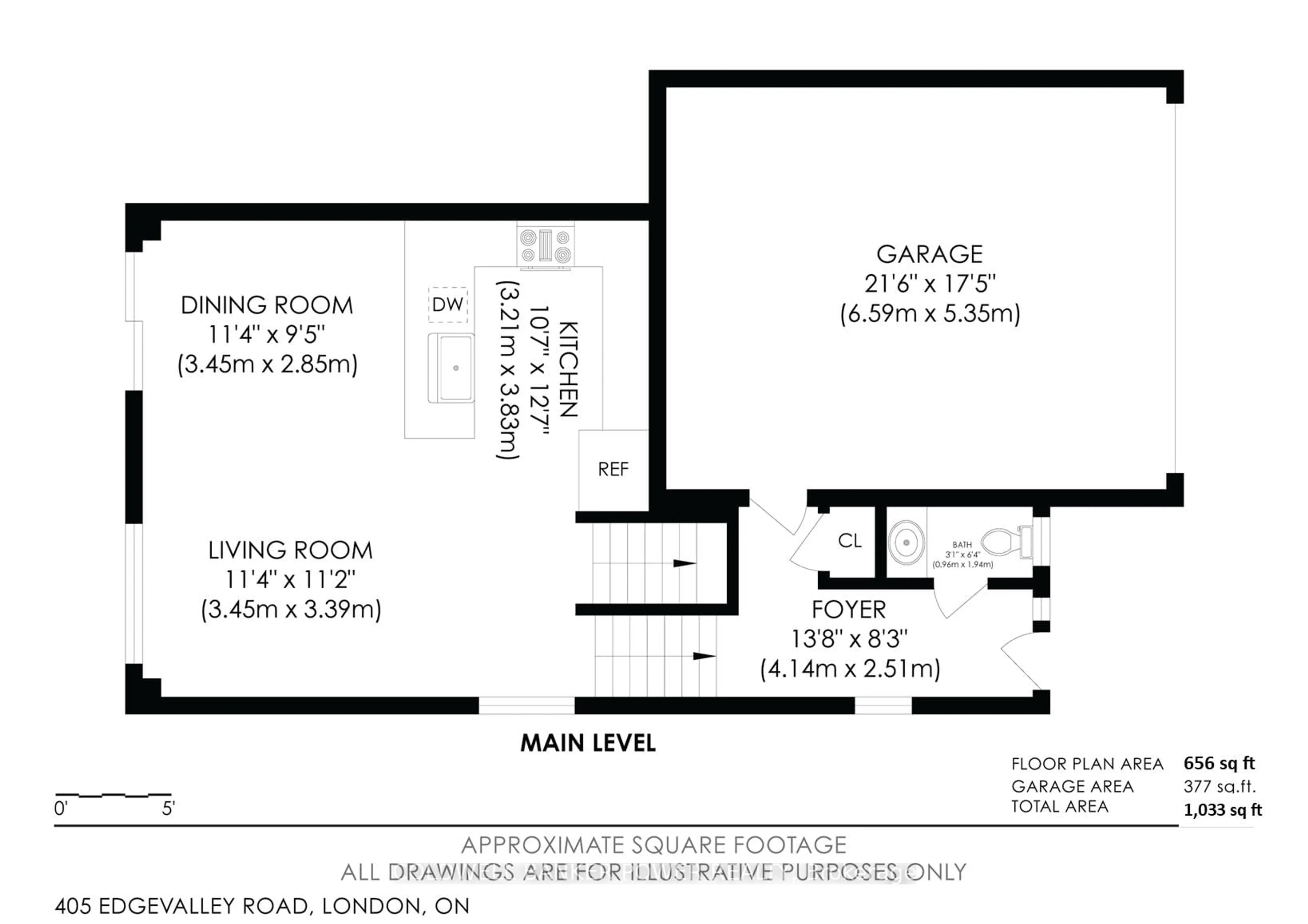 Floor plan for 405 Edgevalley Rd, London East Ontario N5V 0C2