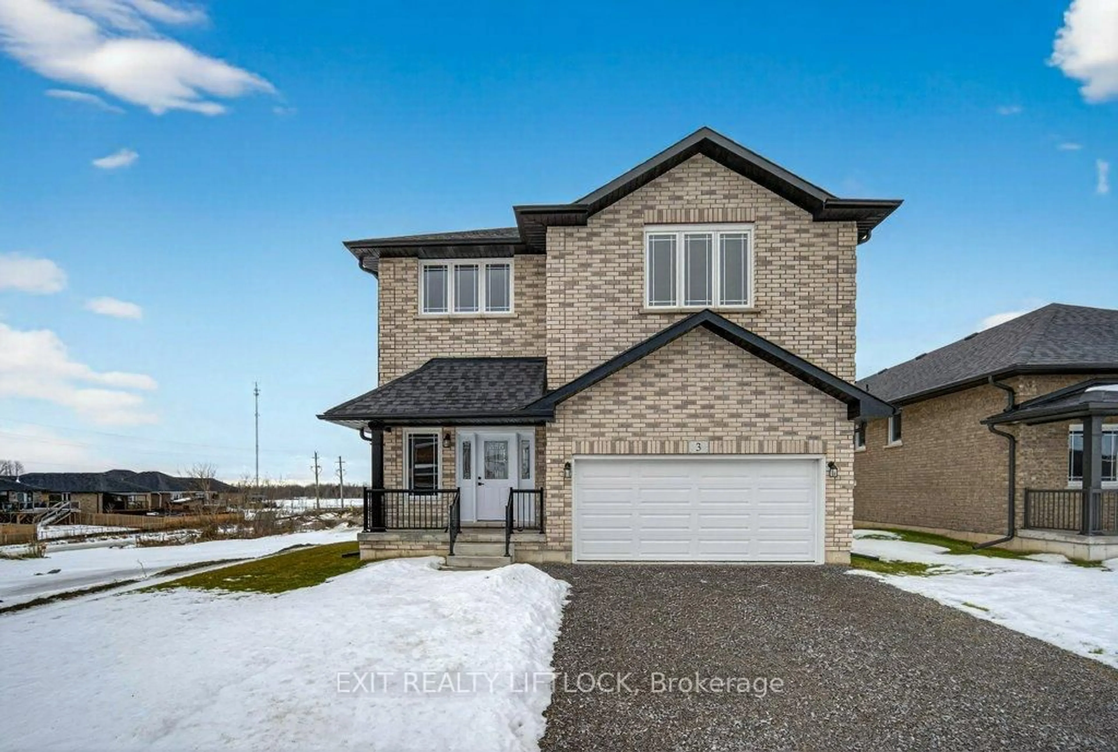 Home with brick exterior material, street for 3 Keeler Crt, Asphodel-Norwood Ontario K0L 2V0