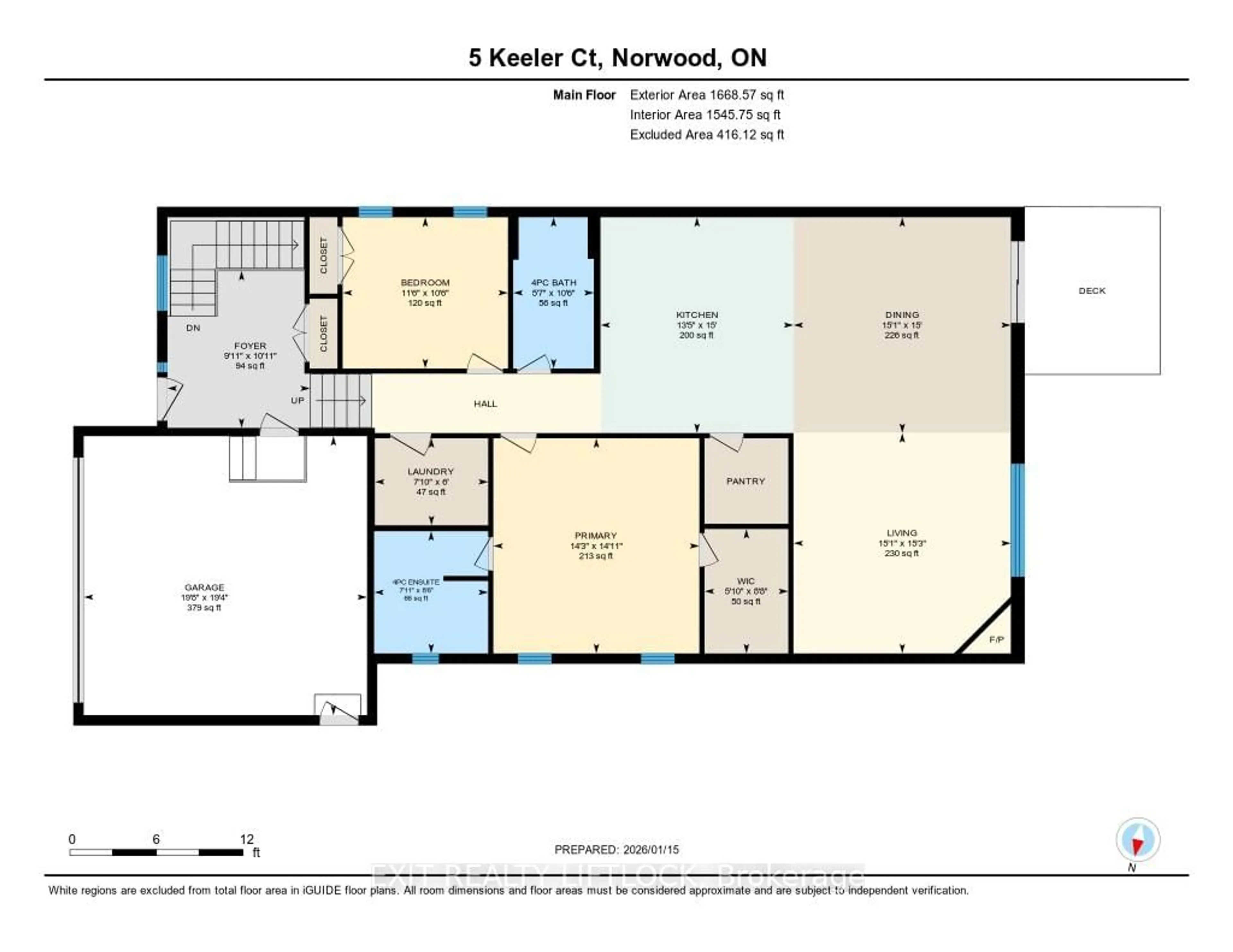 Floor plan for 5 Keeler Crt, Asphodel-Norwood Ontario K0L 2V0