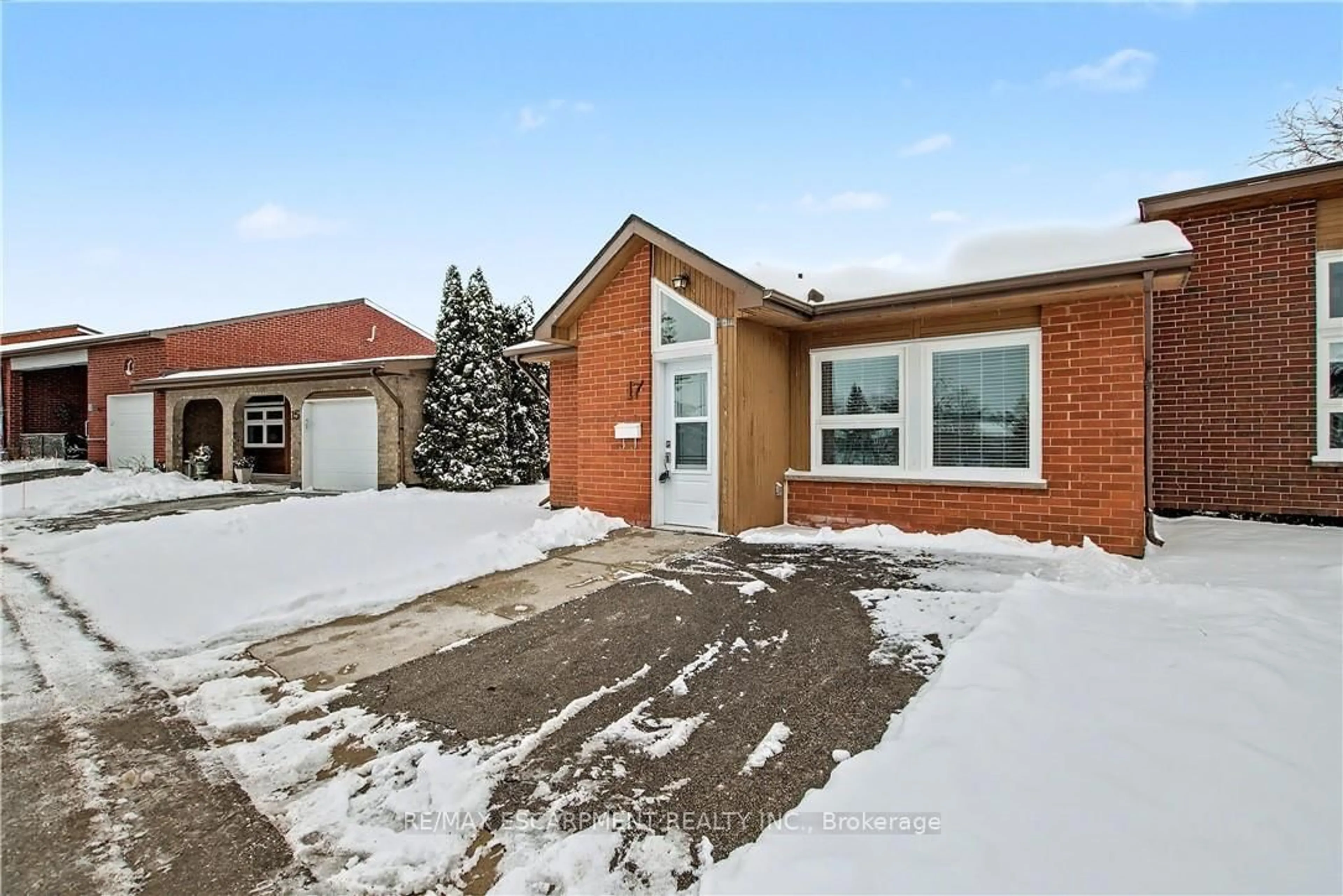 Home with brick exterior material, street for 17 Monsignor Henkey Terr, Hamilton Ontario L9B 2M2